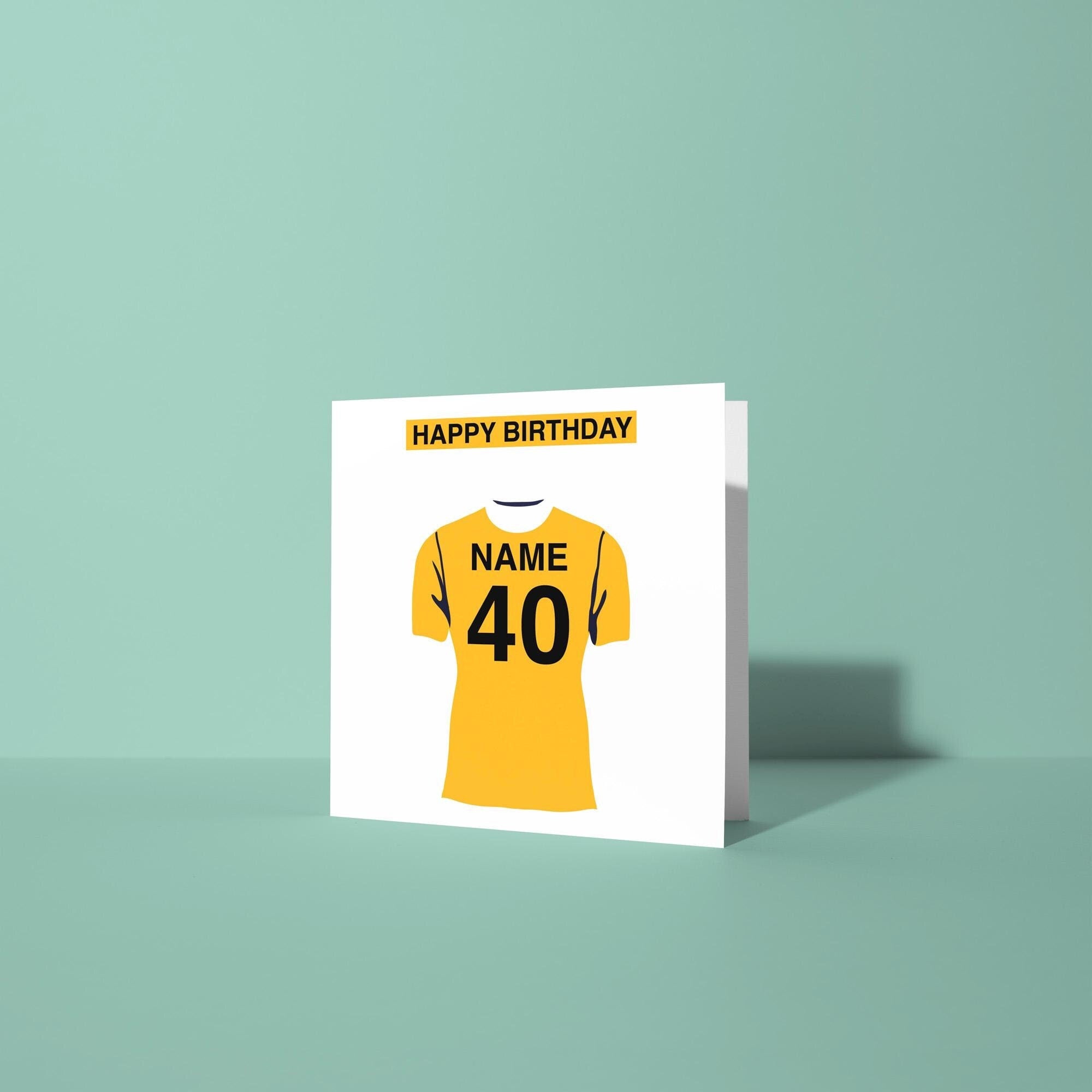 Wolverhampton Wanderers F.C. Themed Personalised Birthday Card