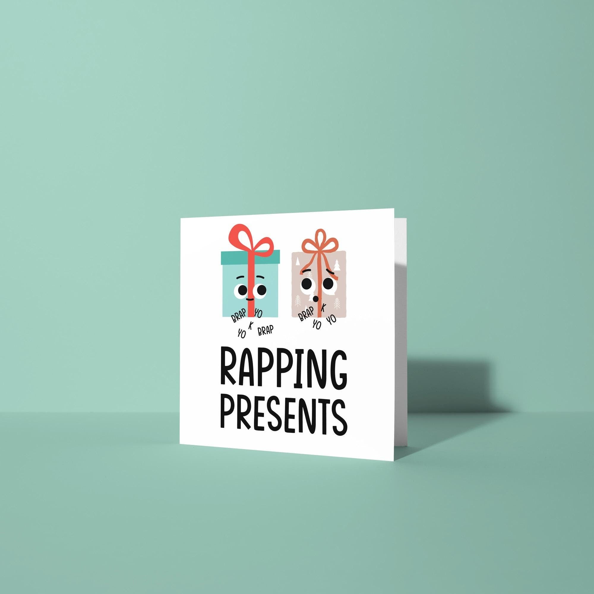Rapping Presents - Christmas Card