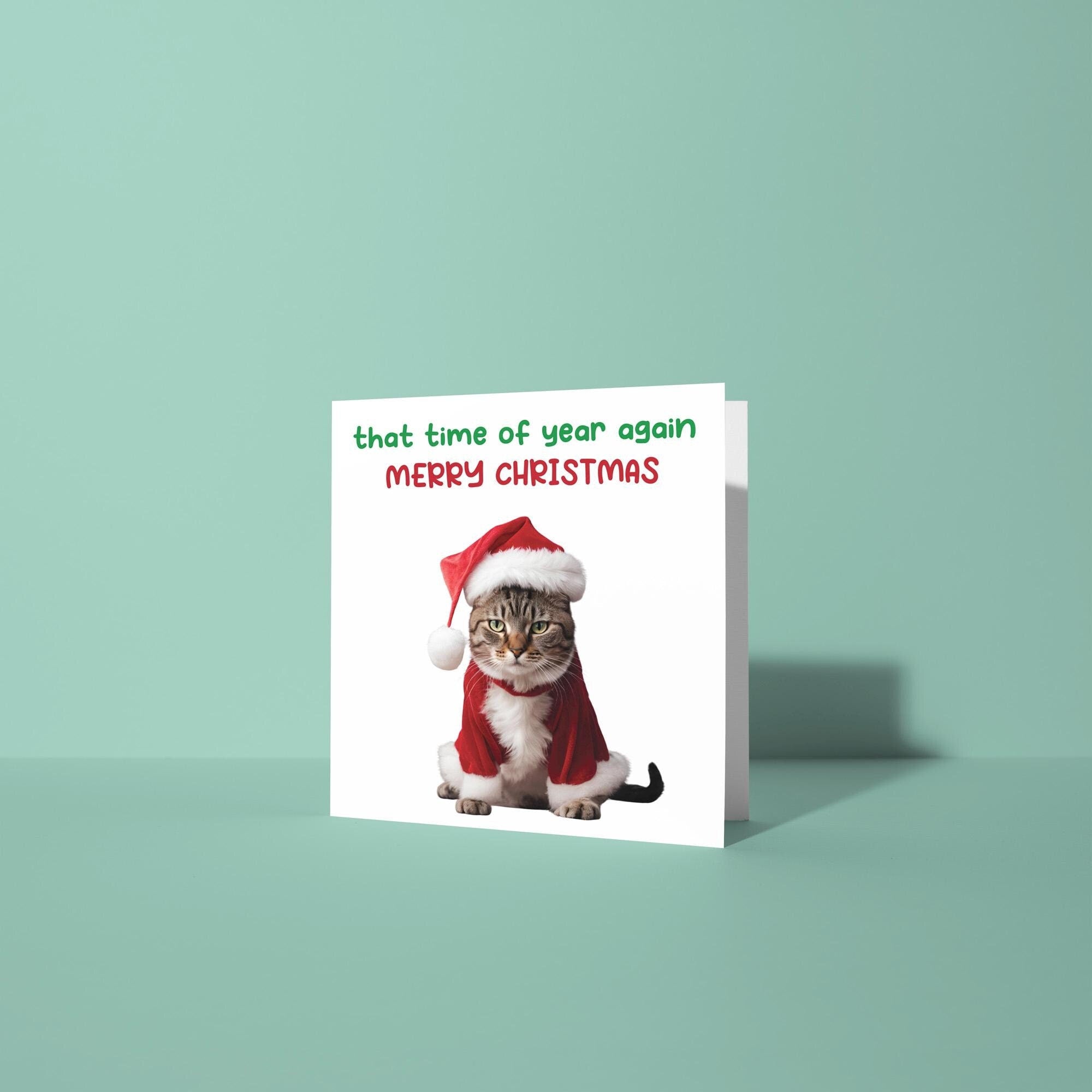 Cat - That Time Of Year Again - Christmas Card