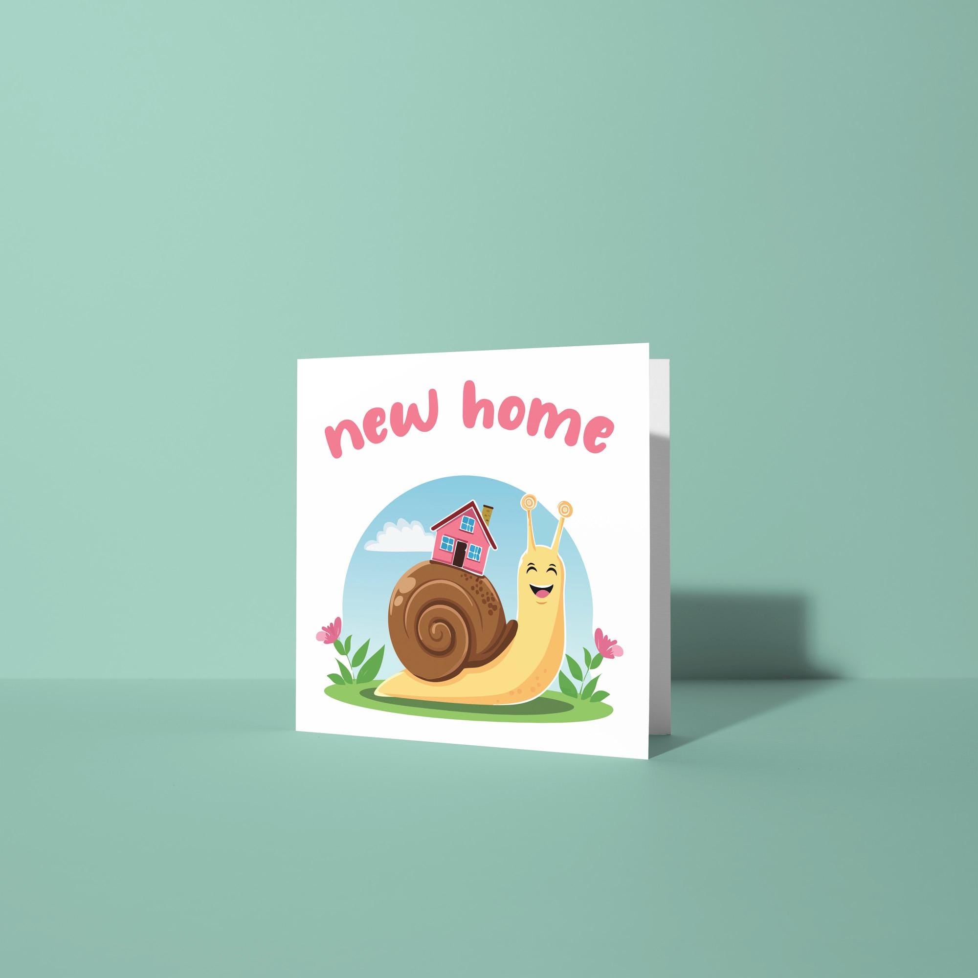 Cute Snail - New Home Card