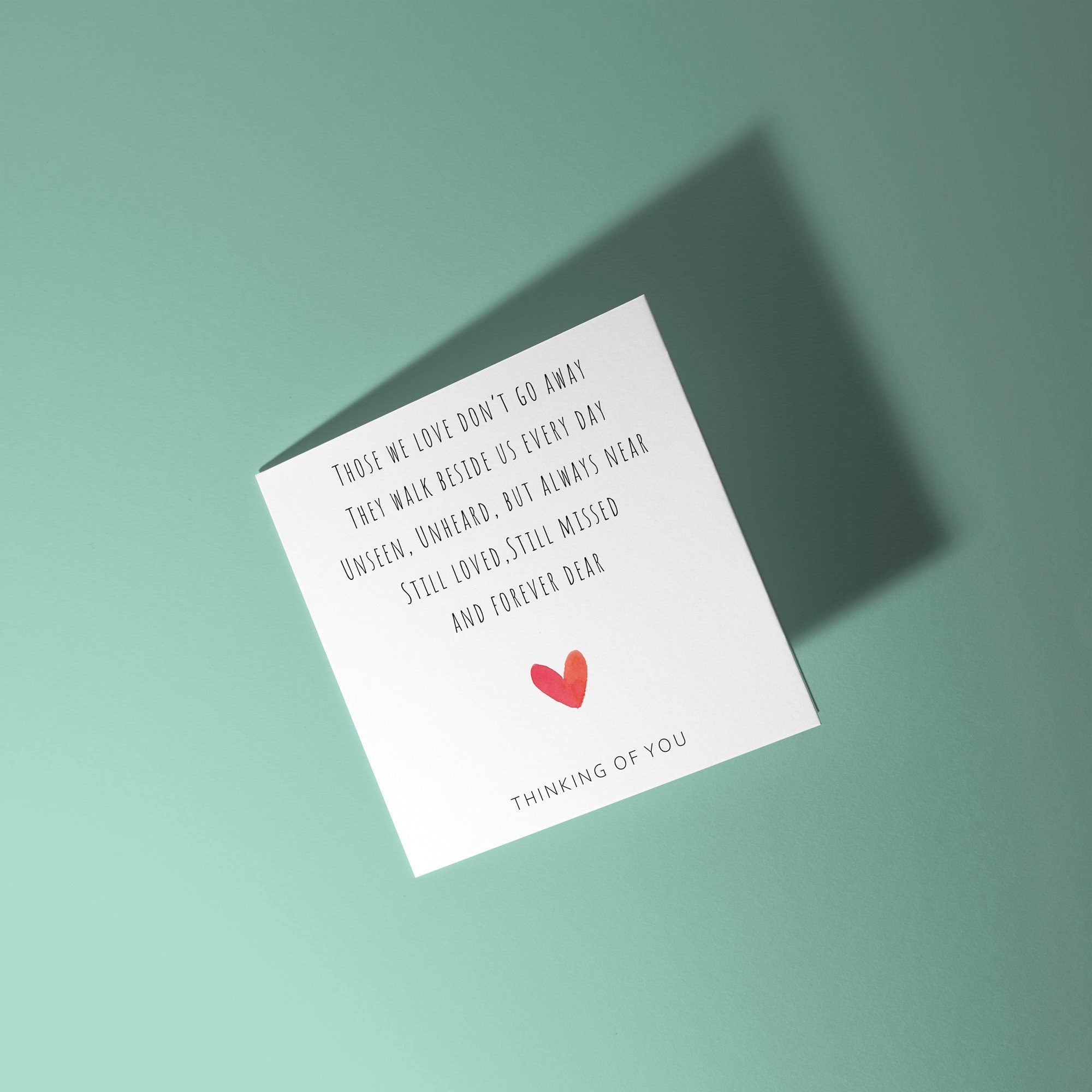 Those We Love Poem - Sympathy Card