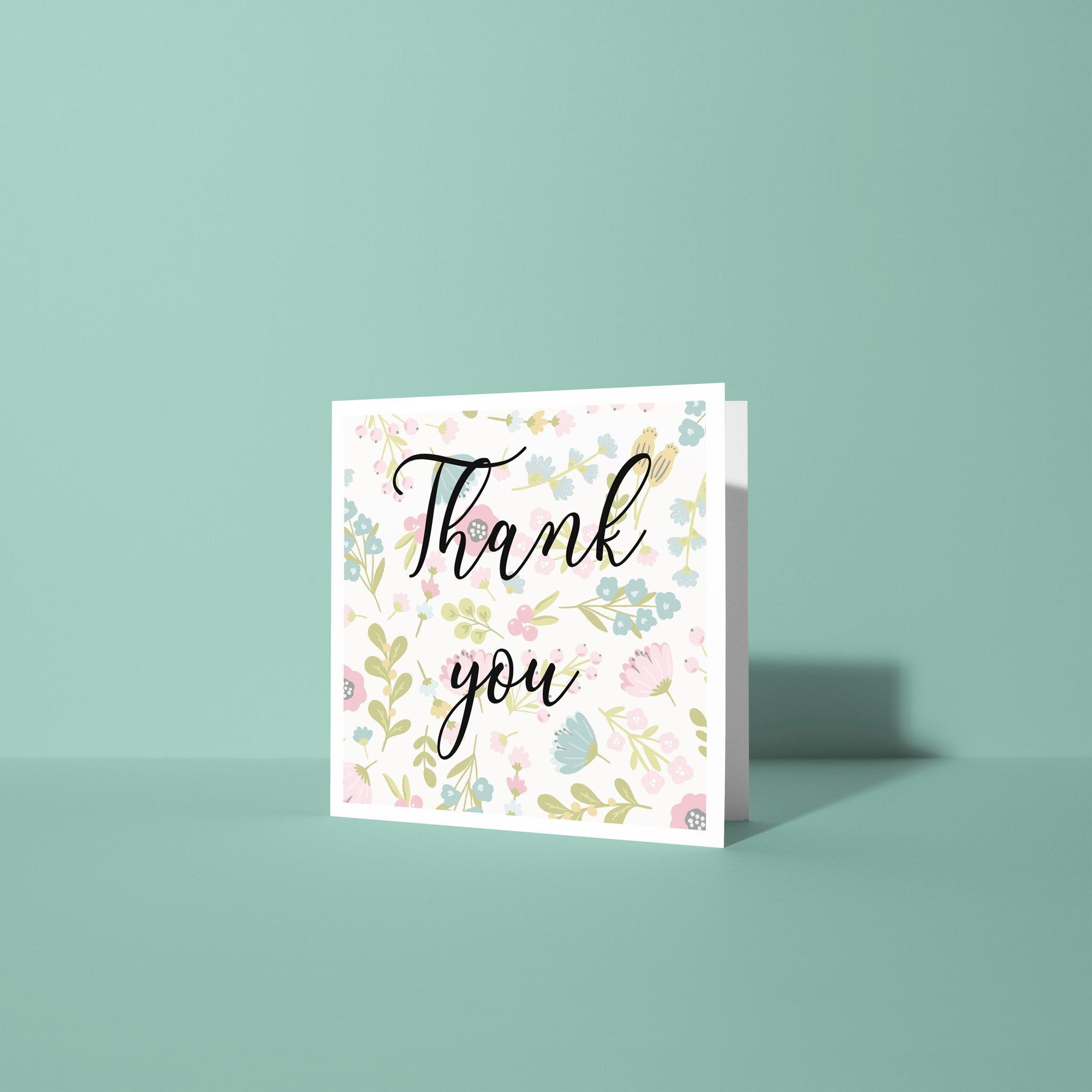 Floral - Thank You Card