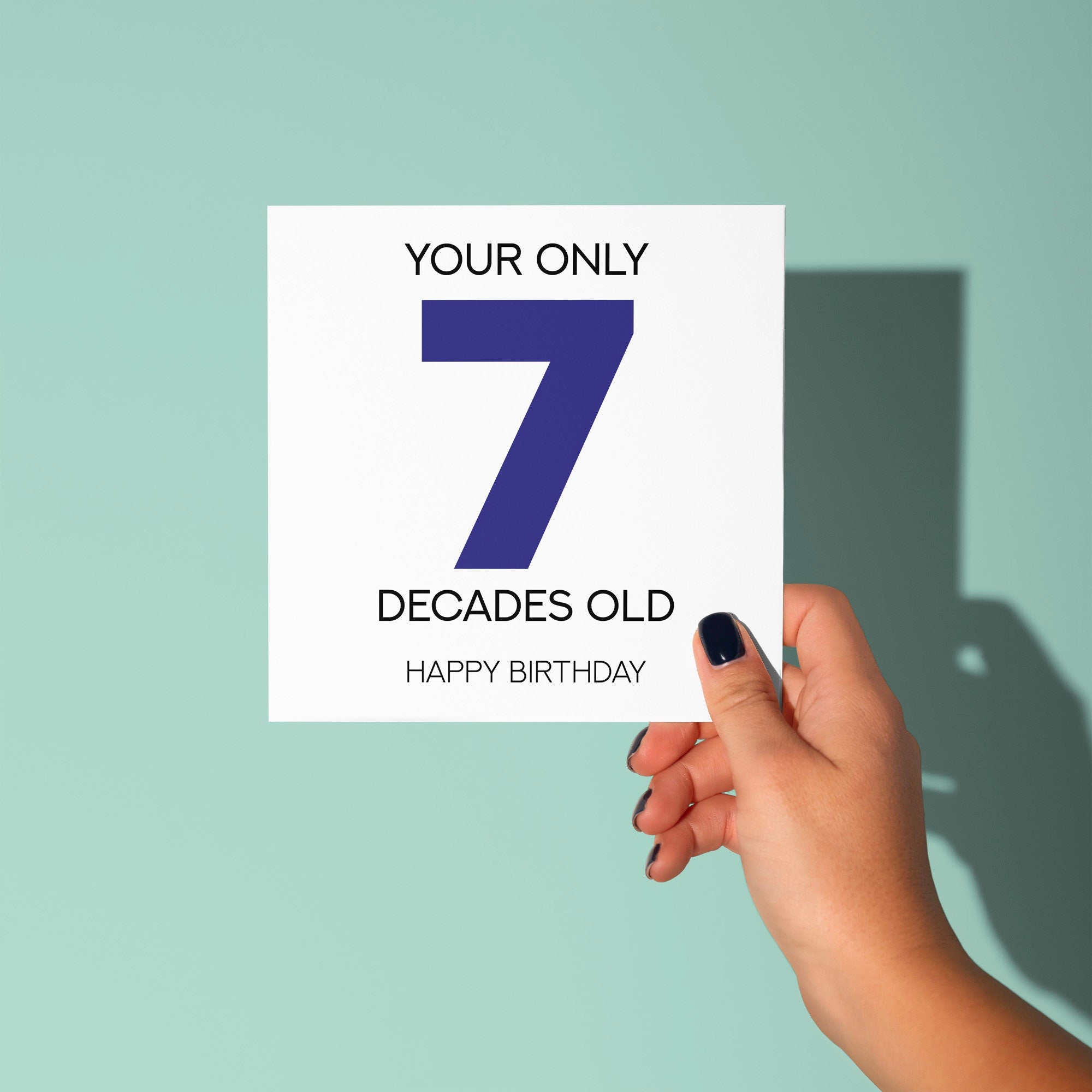 Your Only 7 Decades Old - 70th Birthday Card