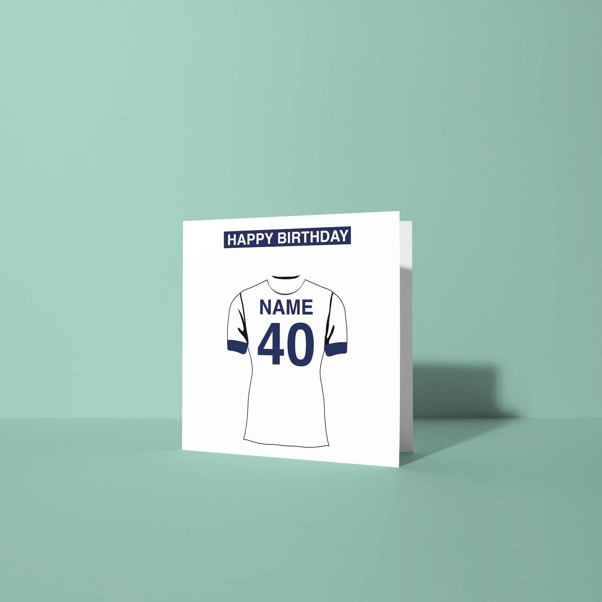 Preston North End F.C. Themed Personalised Birthday Card