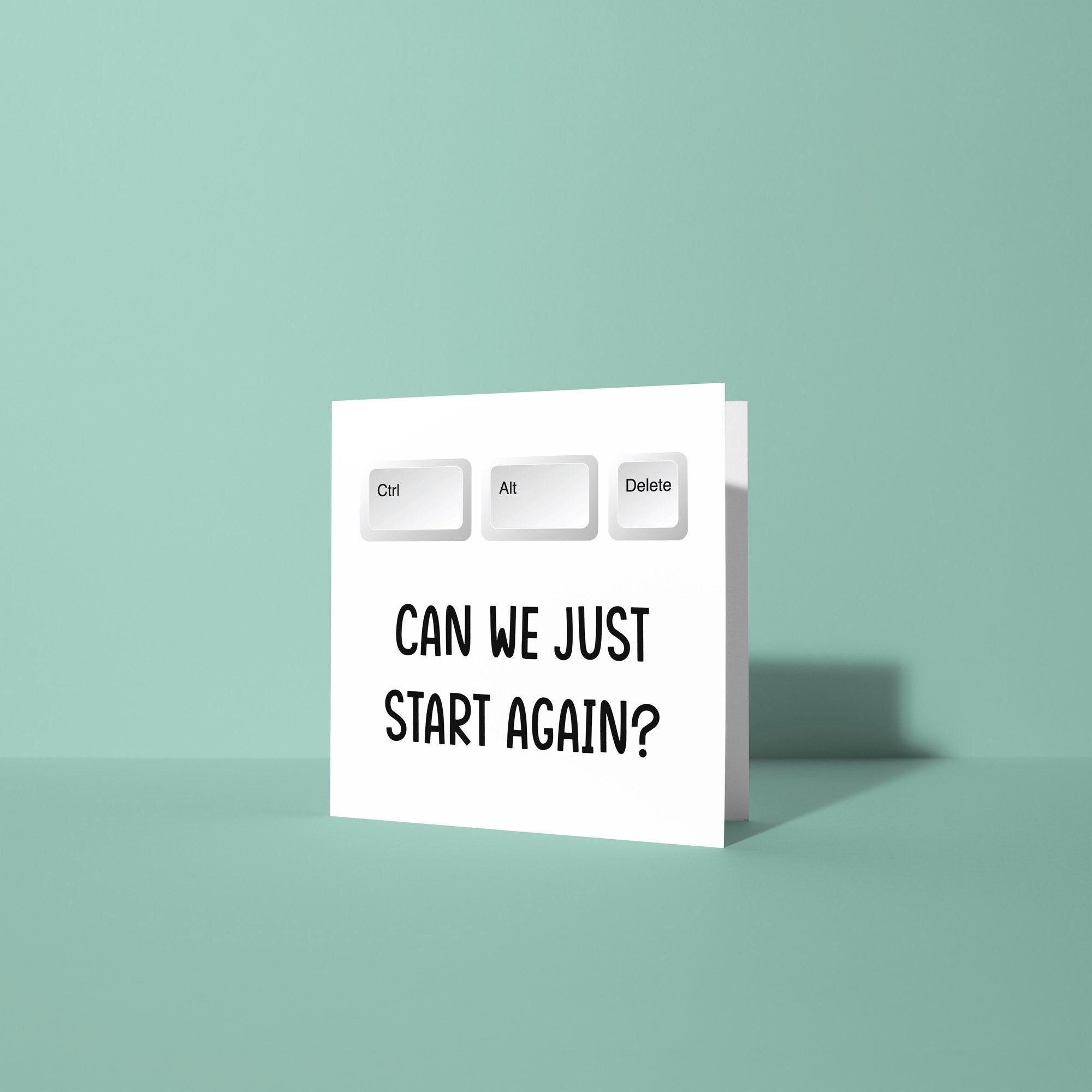 Can We Just Start Again? - Sorry Card