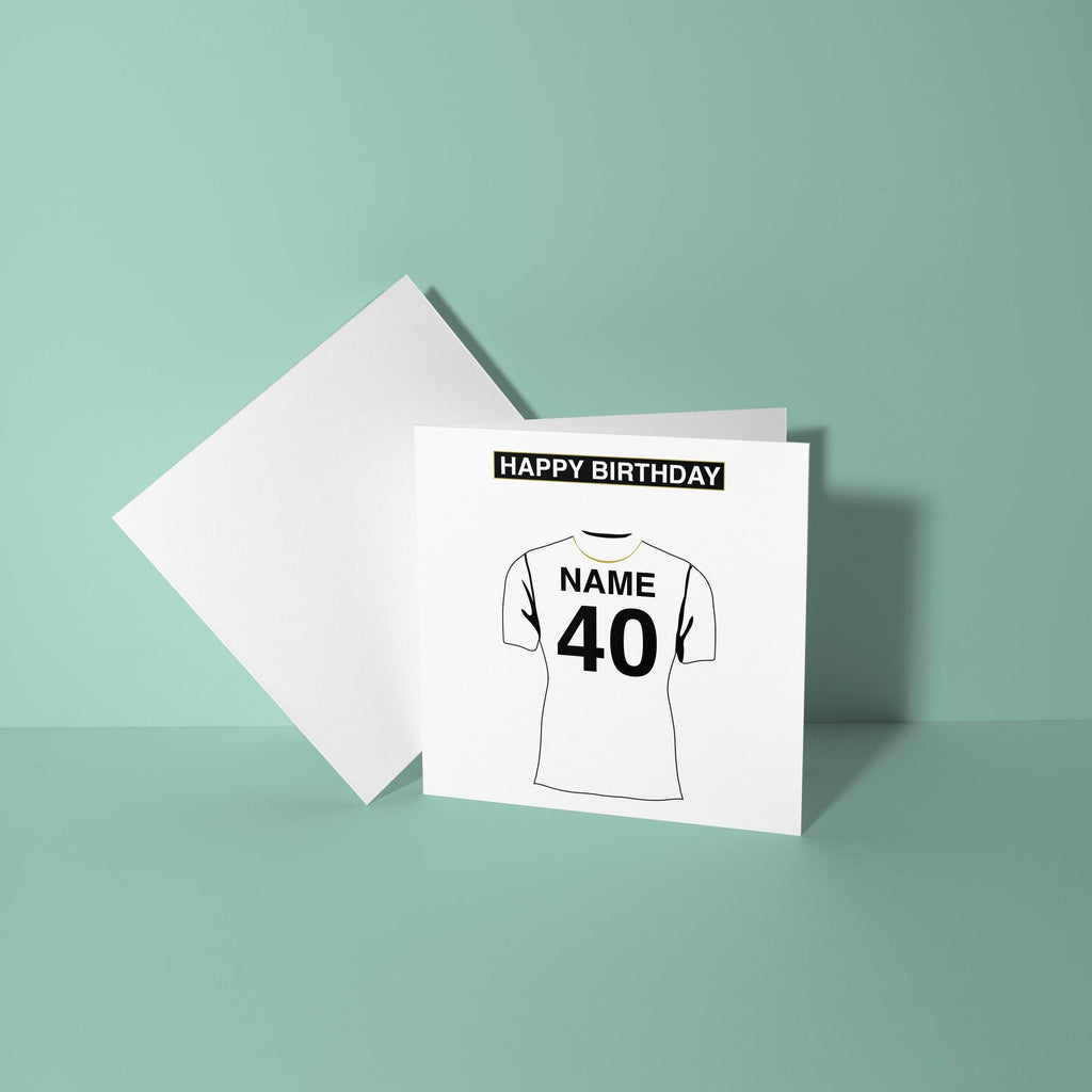 Swansea City A.F.C. Themed Personalised Birthday Card
