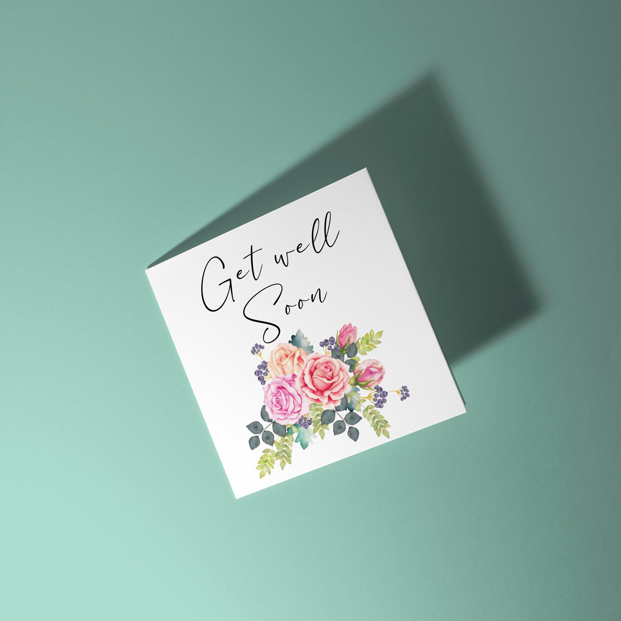 Floral - Get Well Soon Card