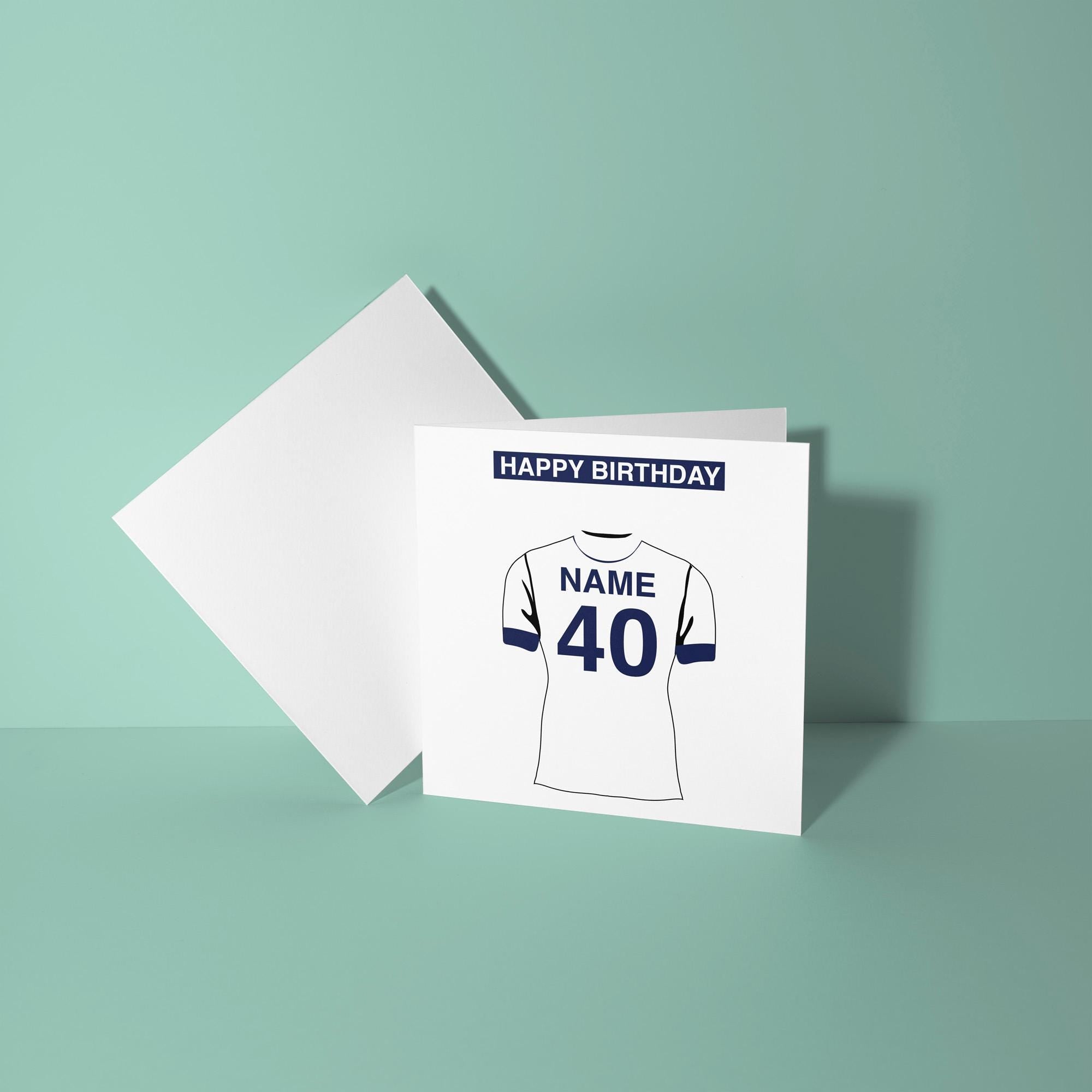 Preston North End F.C. Themed Personalised Birthday Card