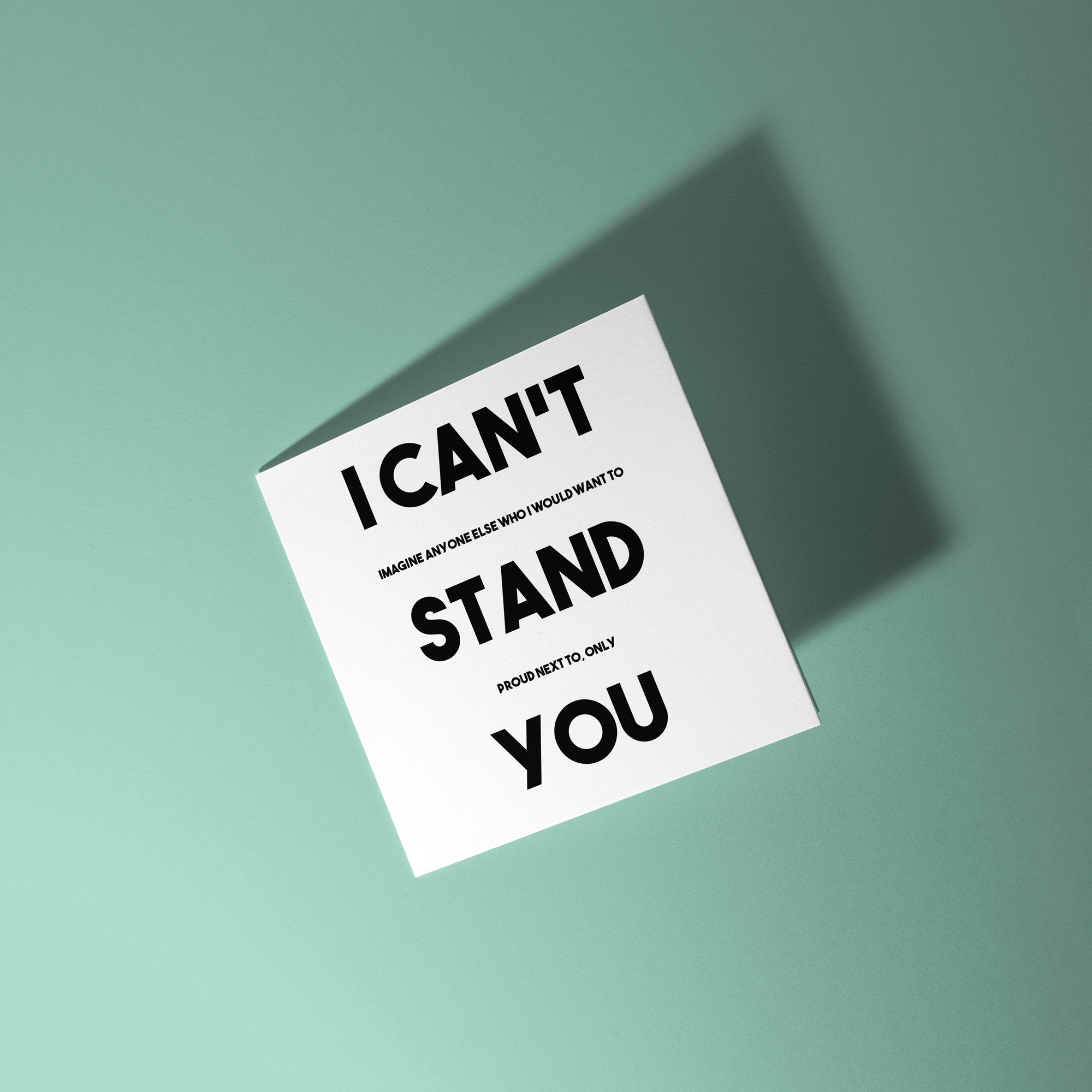 I Can't Stand You - Anniversary Card