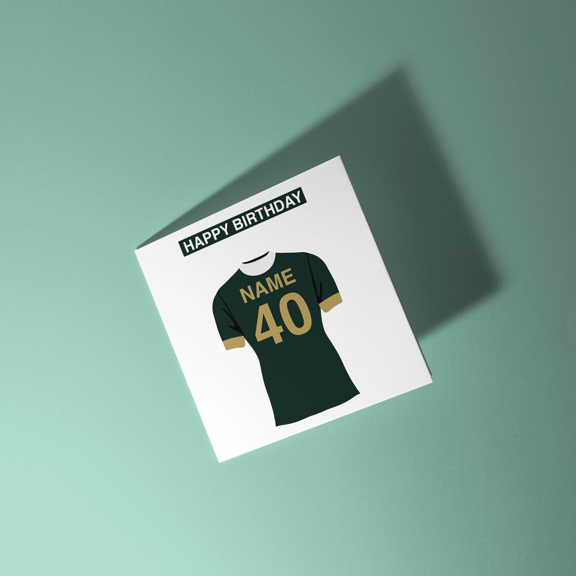 Plymouth Argyle F.C. Themed Personalised Birthday Card