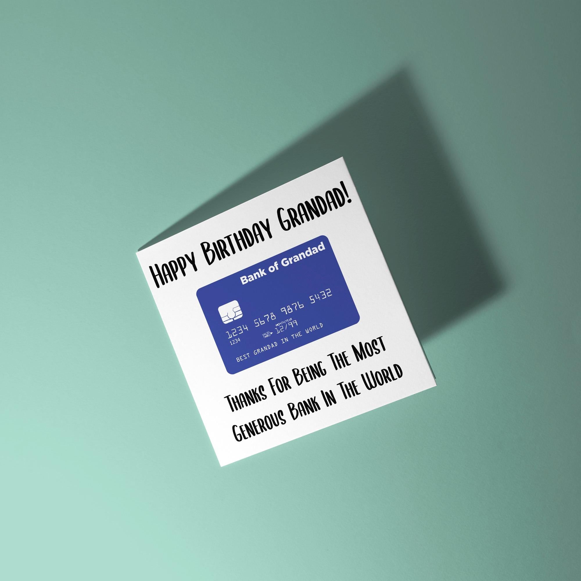 Happy Birthday Grandad - Birthday Card for Grandad