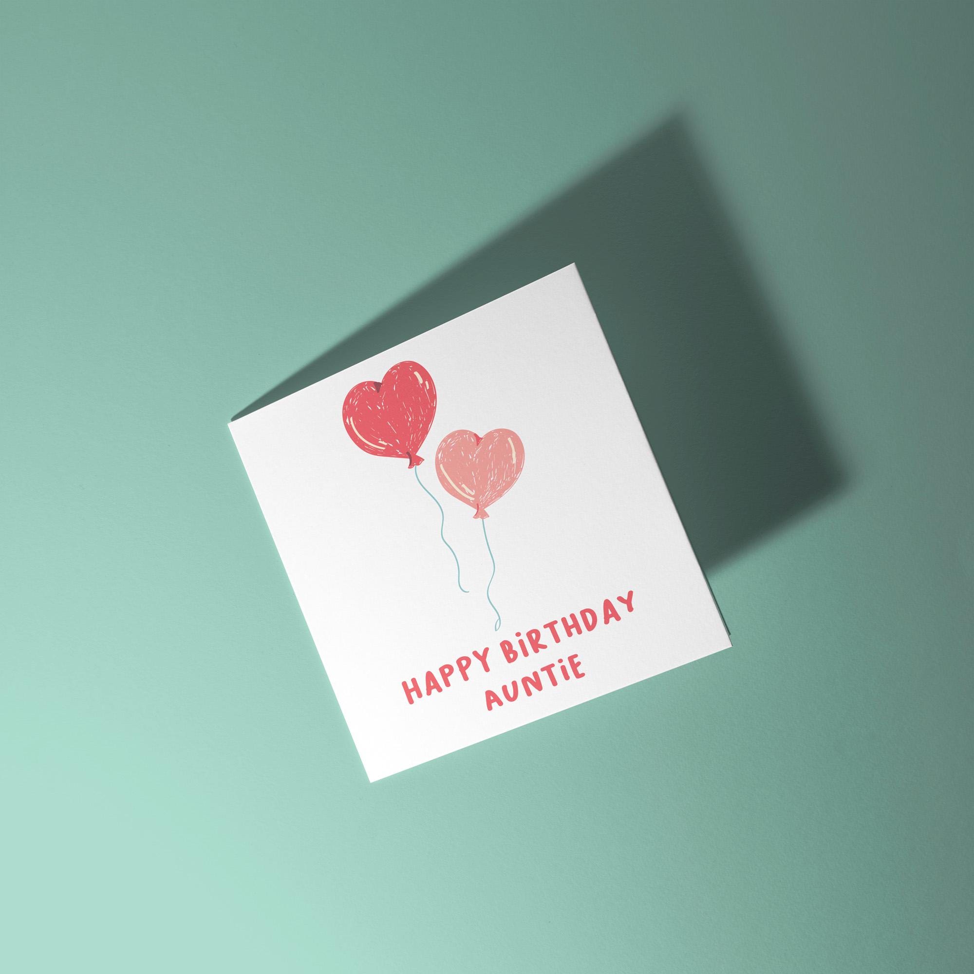 Happy Birthday Auntie - Birthday Card for Auntie