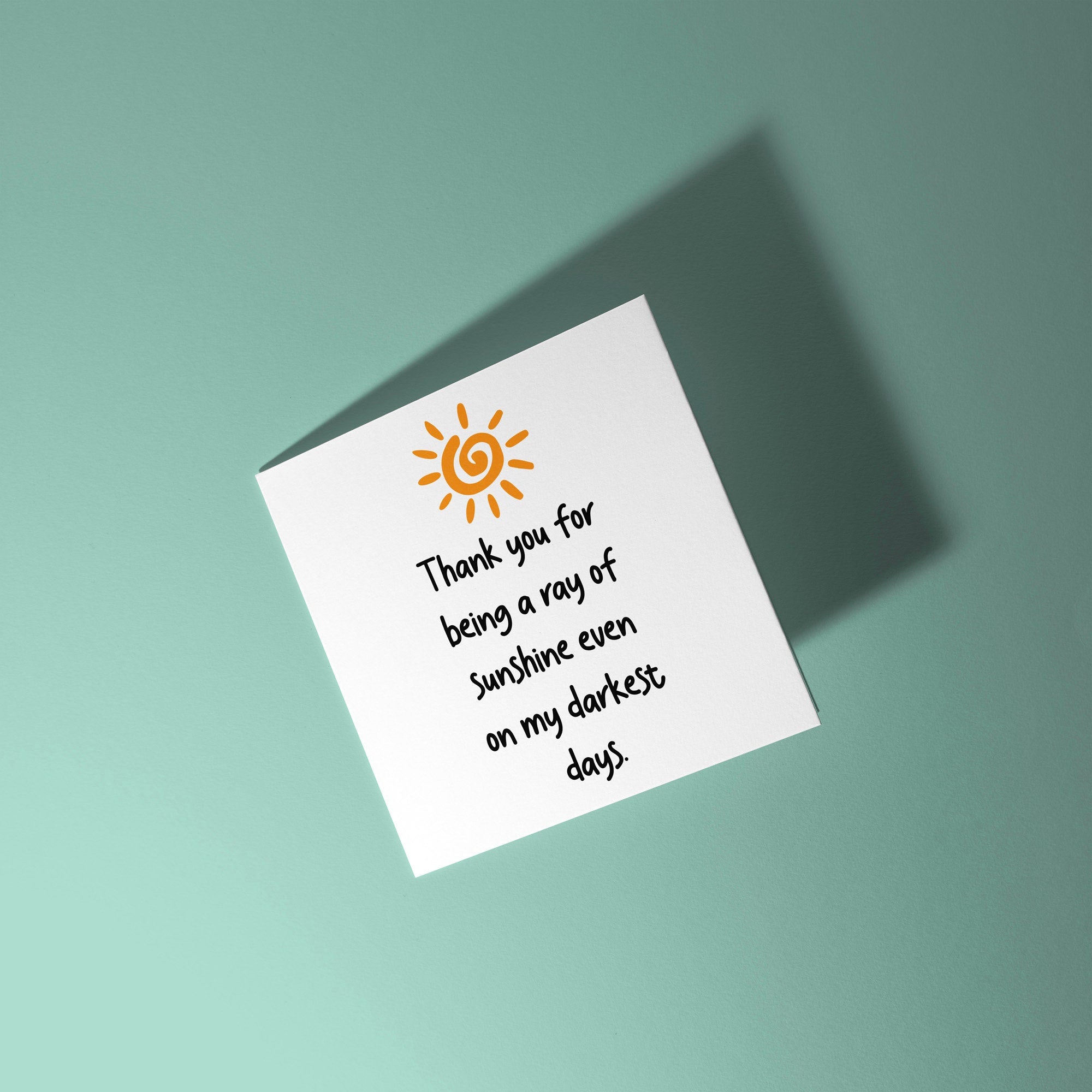 Ray Of Sunshine - Thank You Card