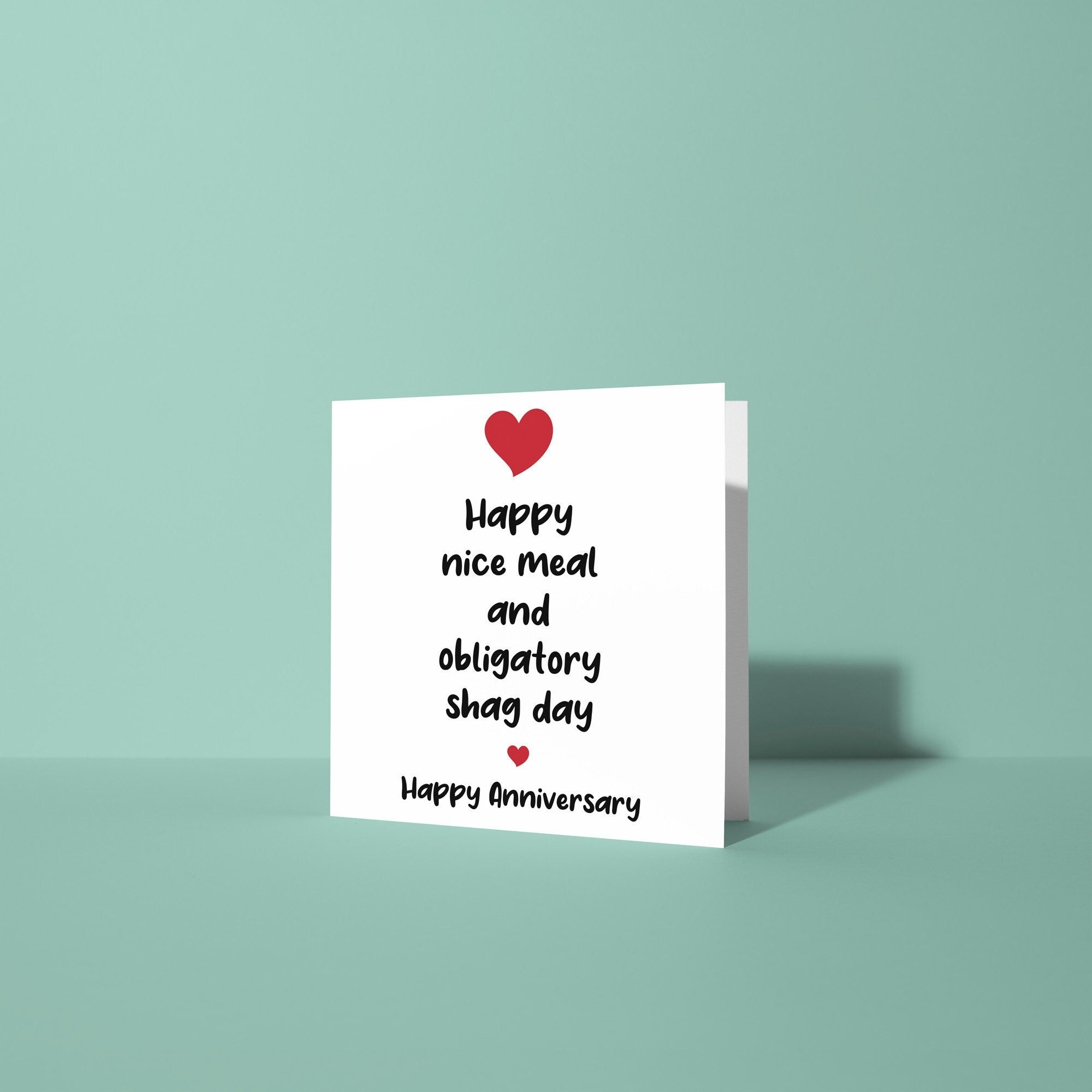 Happy Meal and Shag Day - Anniversary & Valentine's Day Card