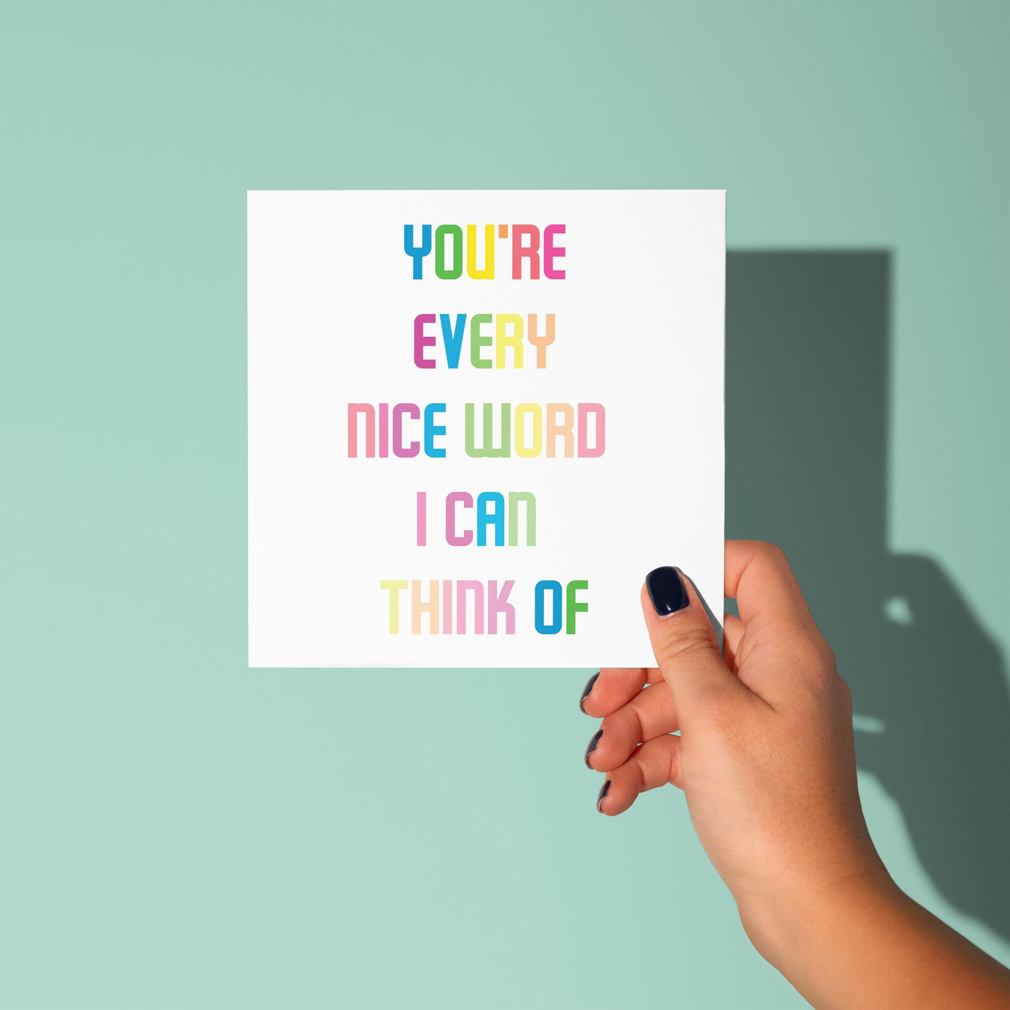 You're Every Nice Work I Can Think Of - Thank You Card