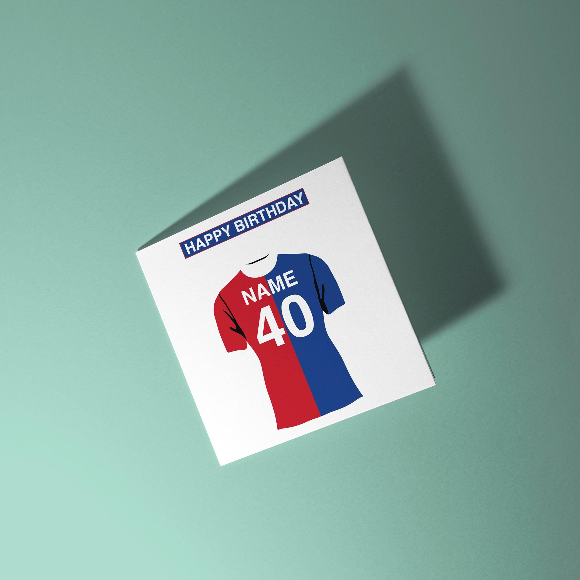 Crystal Palace Themed Personalised Birthday Card