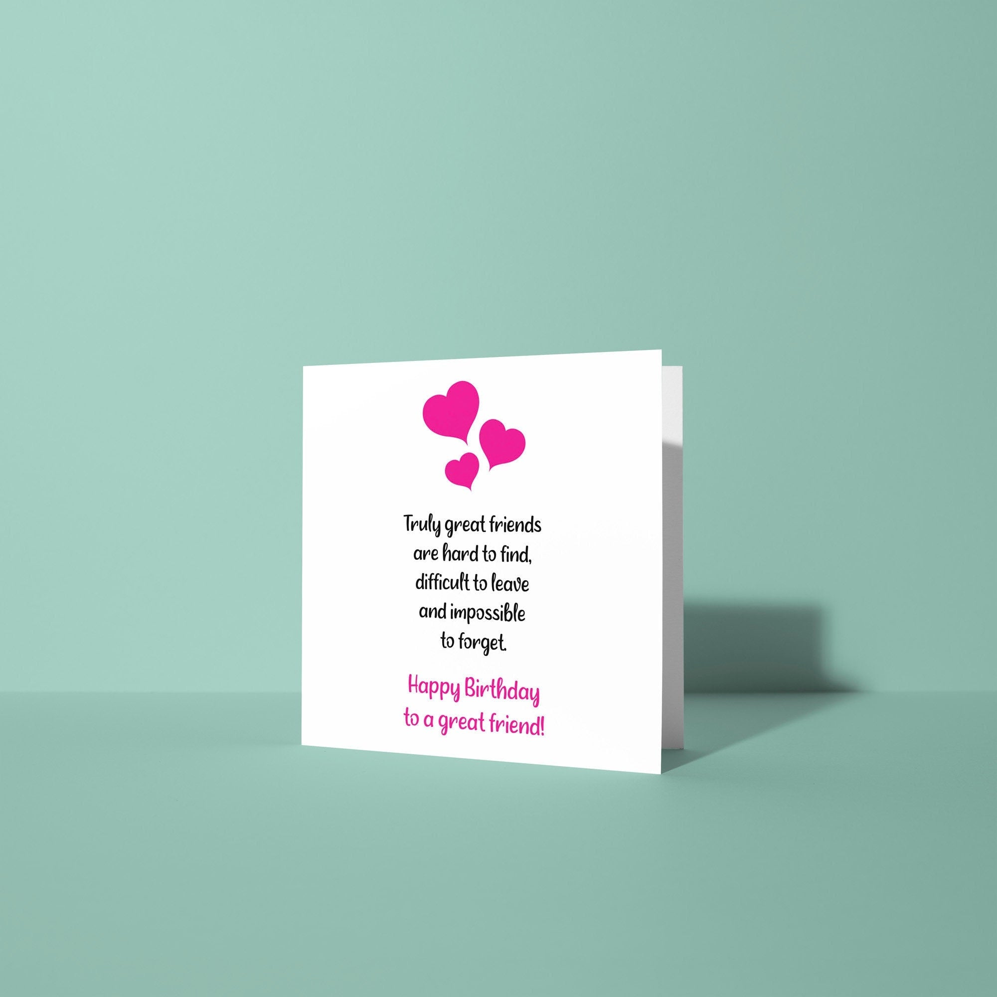 Truly Great Friends Poem- Birthday Card