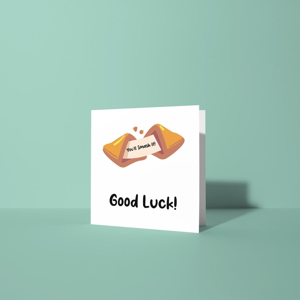 Chinese Fortune Cookie - Good Luck In New Job Card