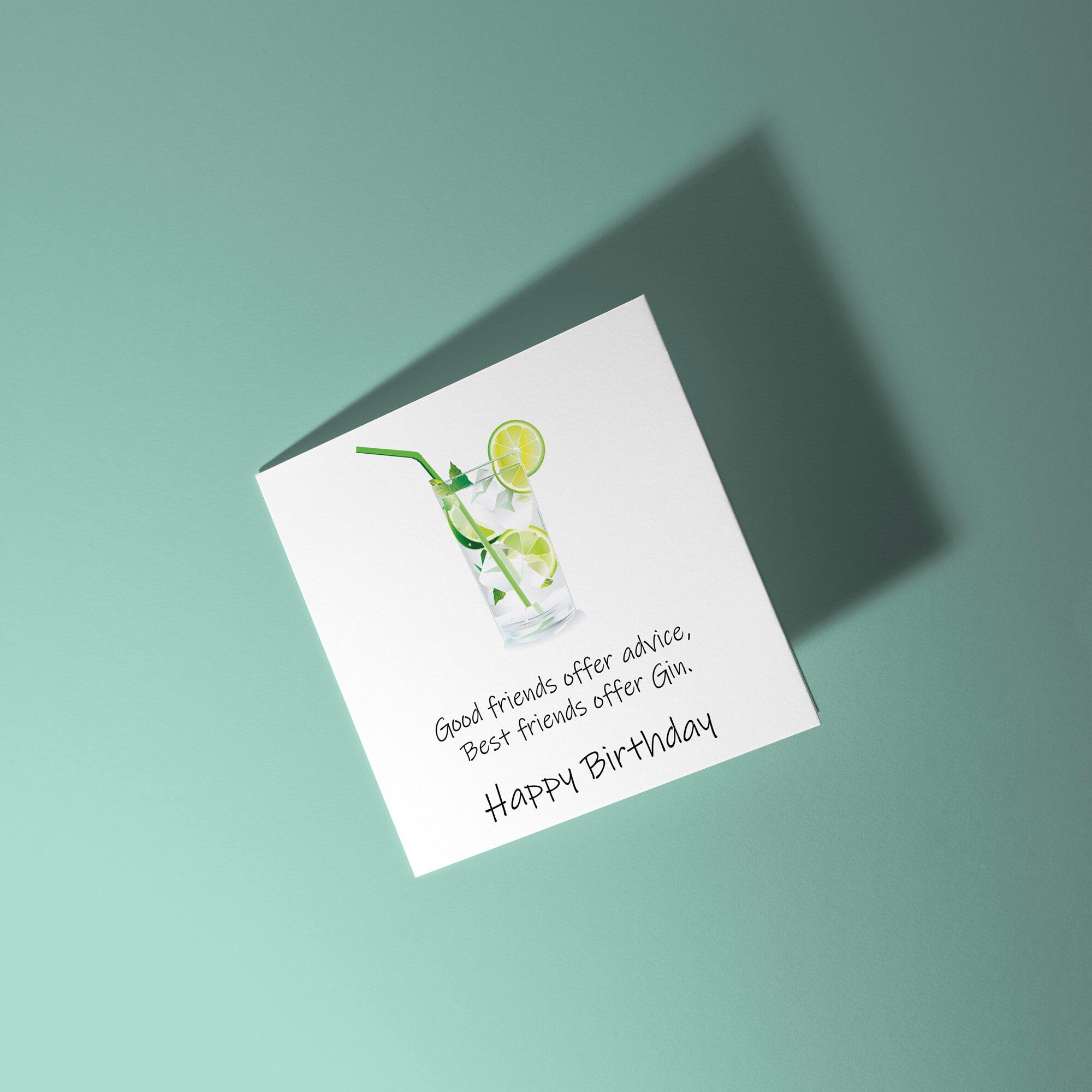 Good Friends Offer Gin - Birthday Card