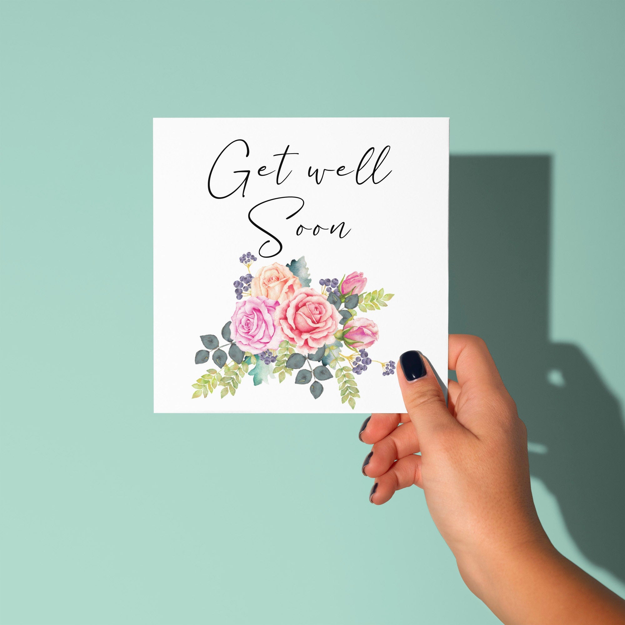 Floral - Get Well Soon Card