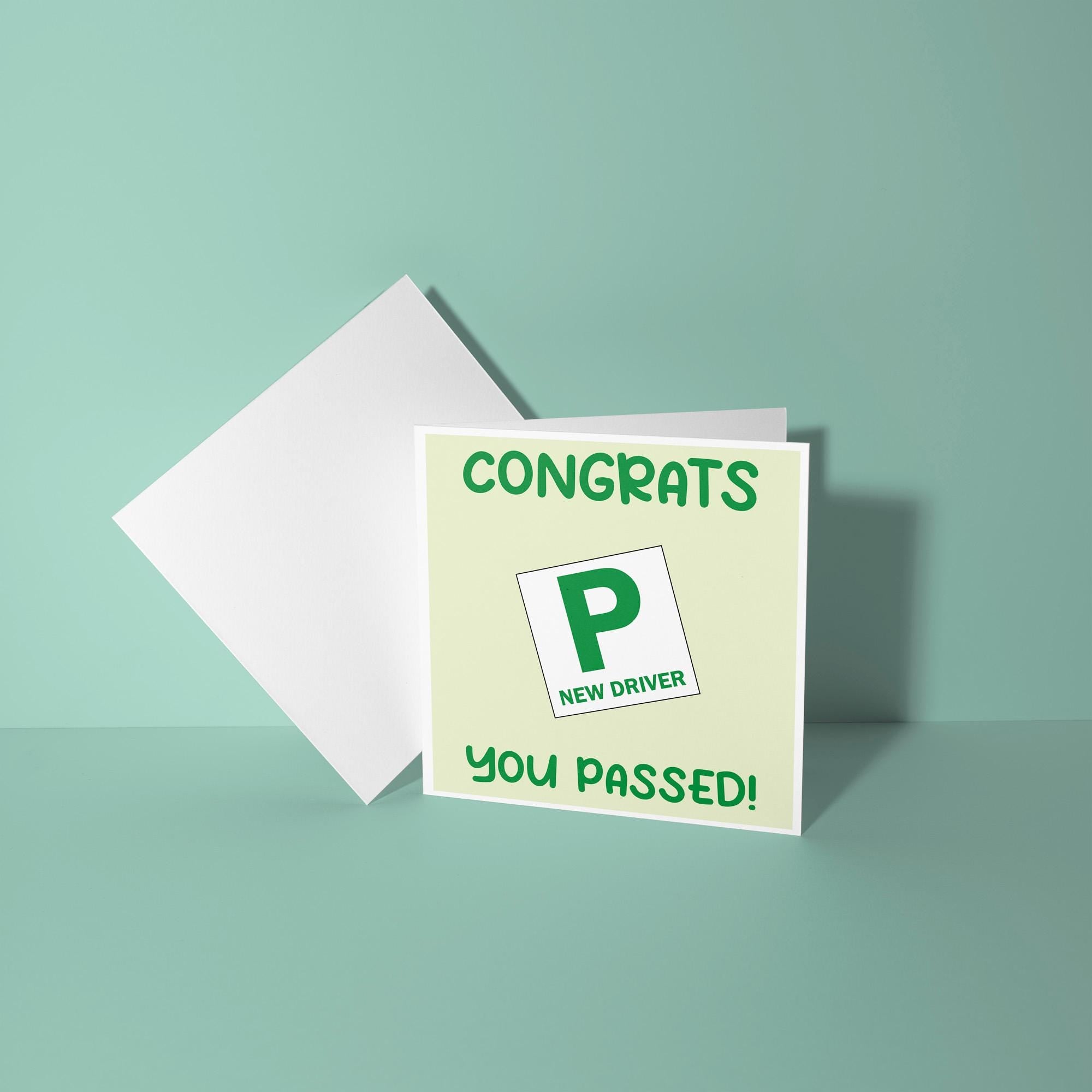 Congrats You've Passed - Congratulations On Passing Your Driving Test Card