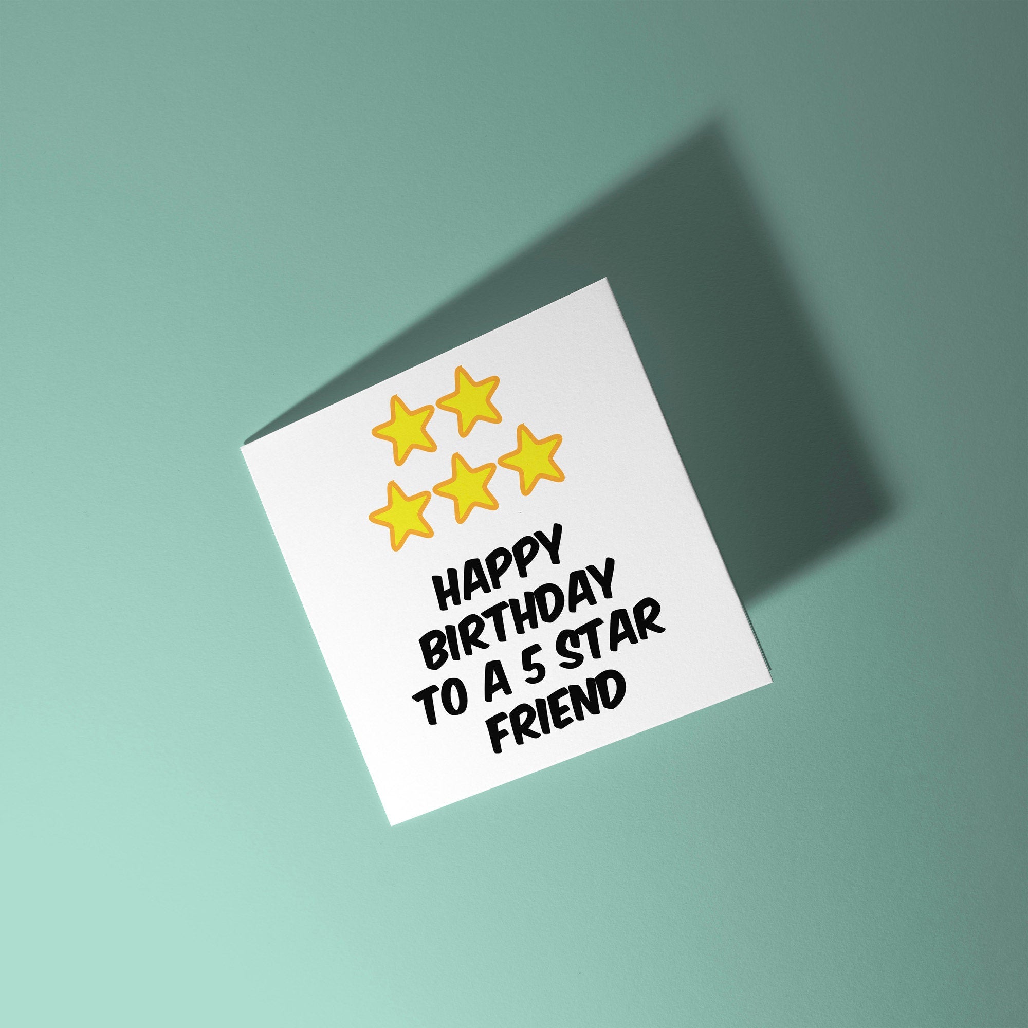 5 Star Friend - Birthday Card