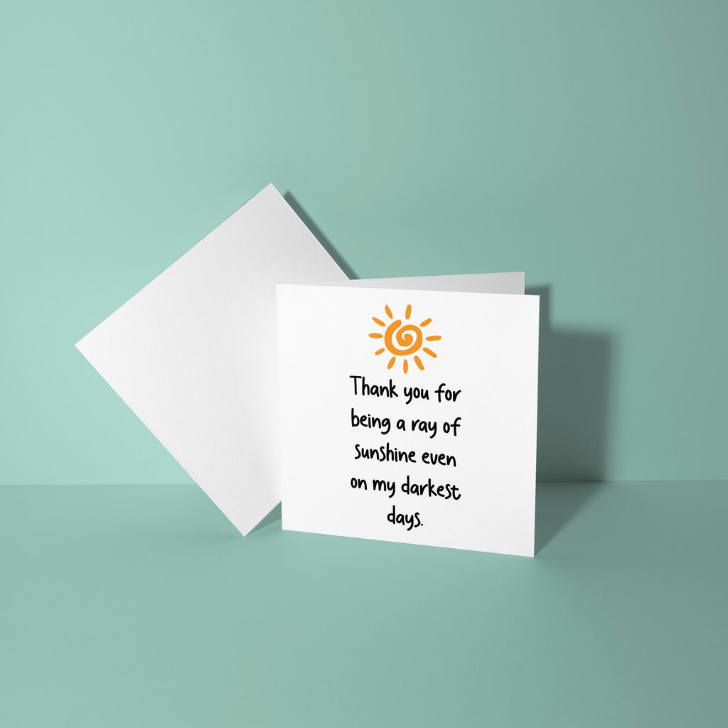 Ray Of Sunshine - Thank You Card