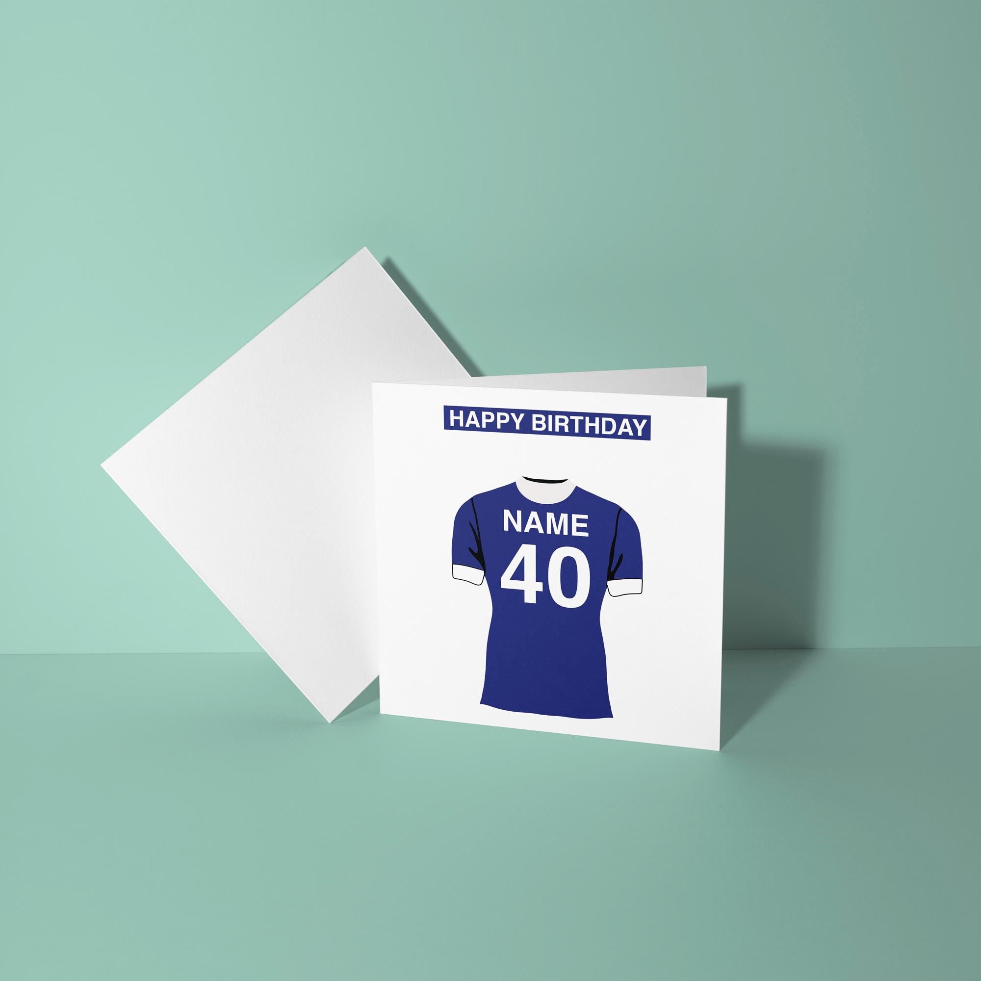 Portsmouth F.C. Themed Personalised Birthday Card