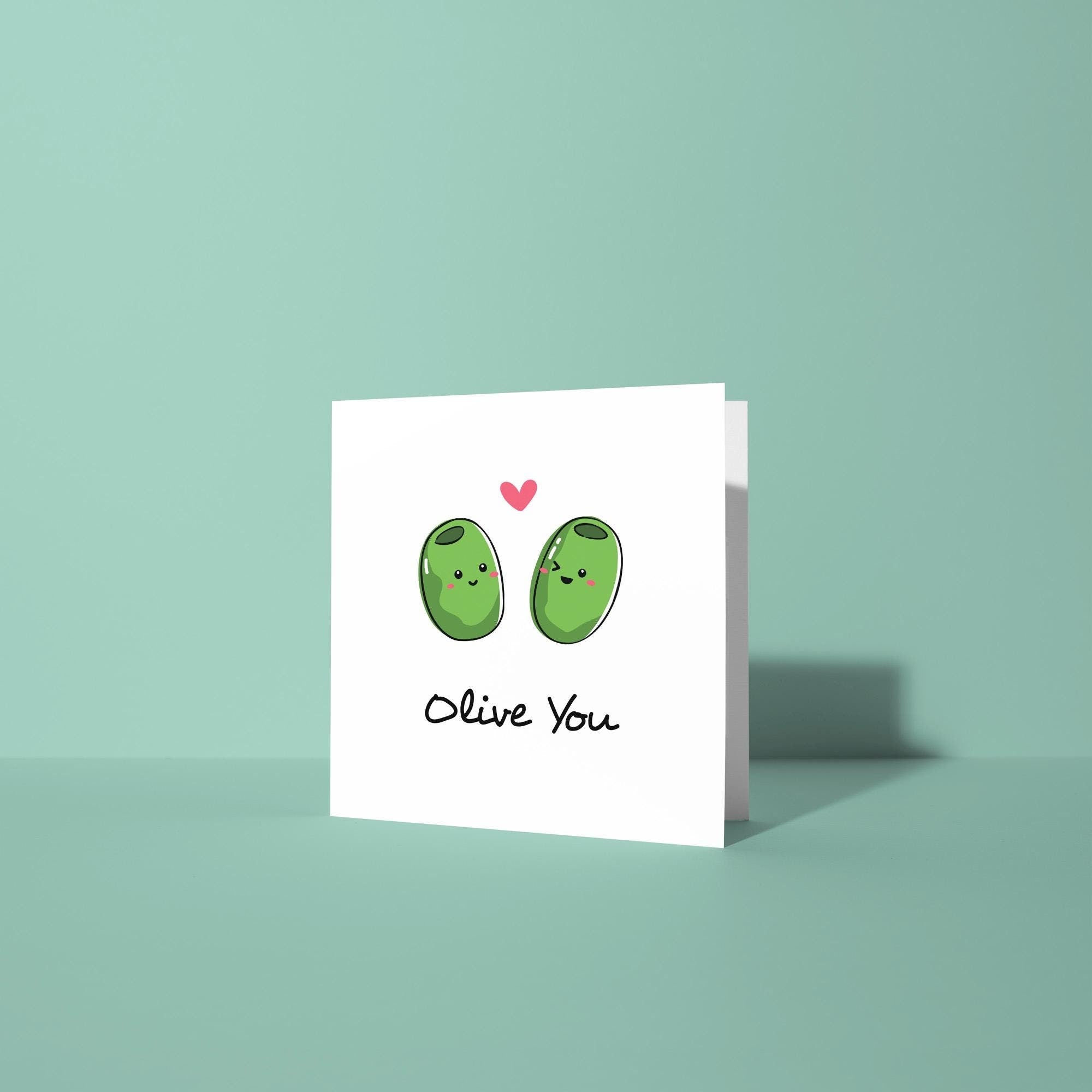 Olive You - Anniversary & Valentine's Day Card