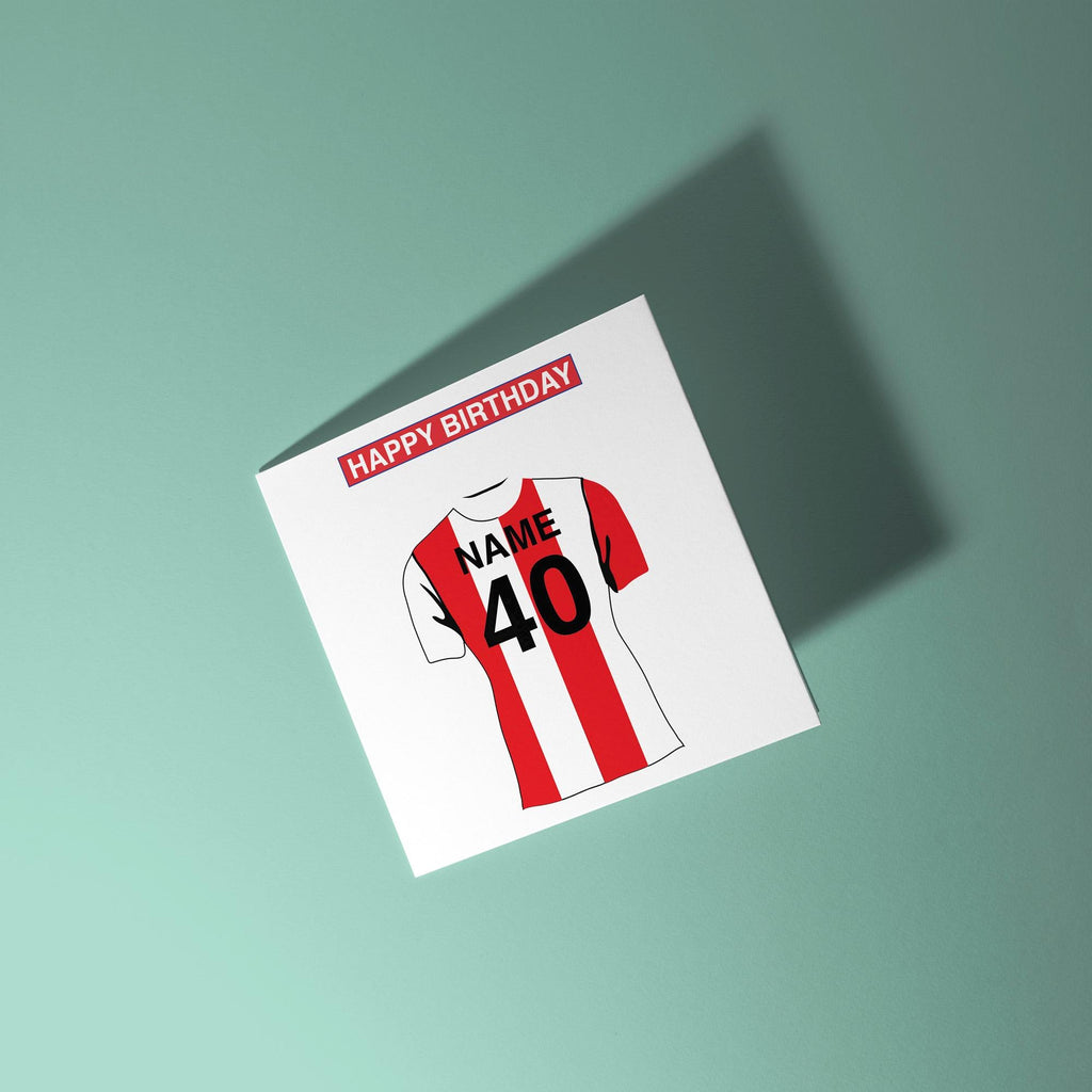 Stoke City F.C. Themed Personalised Birthday Card