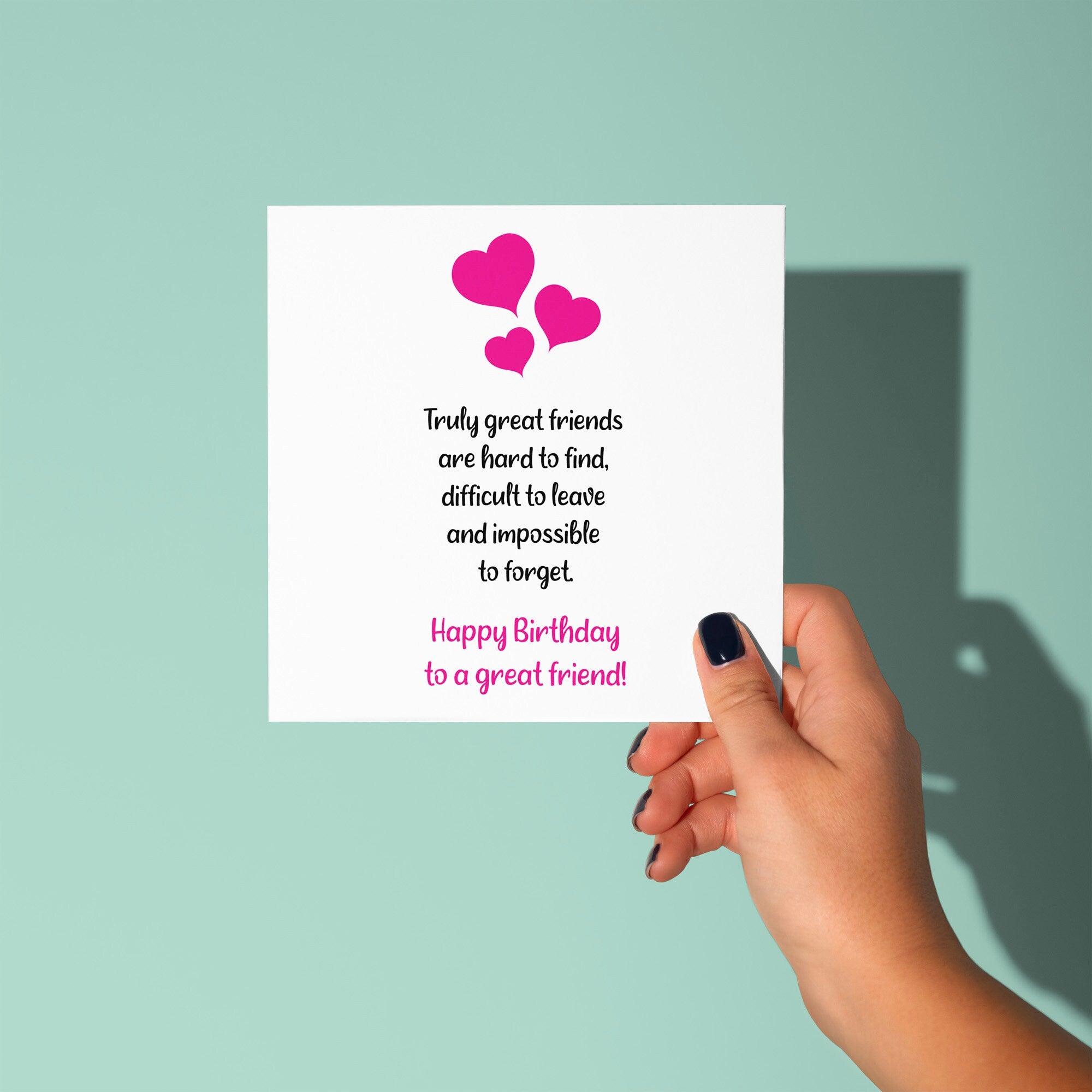 Truly Great Friends Poem- Birthday Card