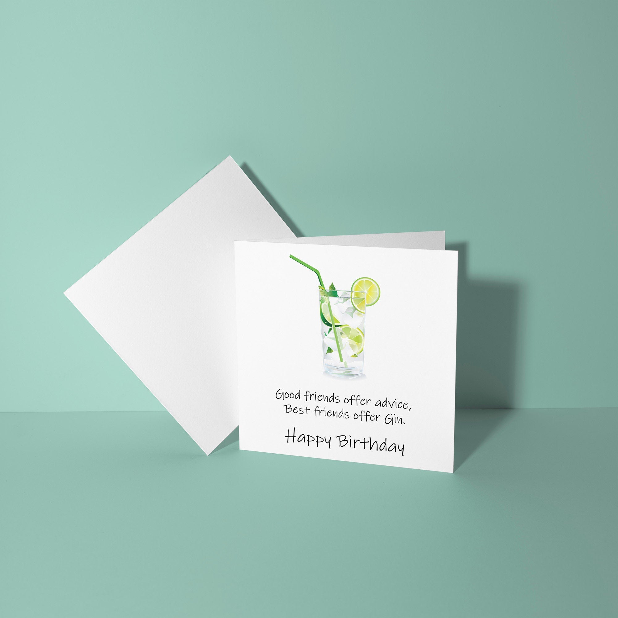 Good Friends Offer Gin - Birthday Card
