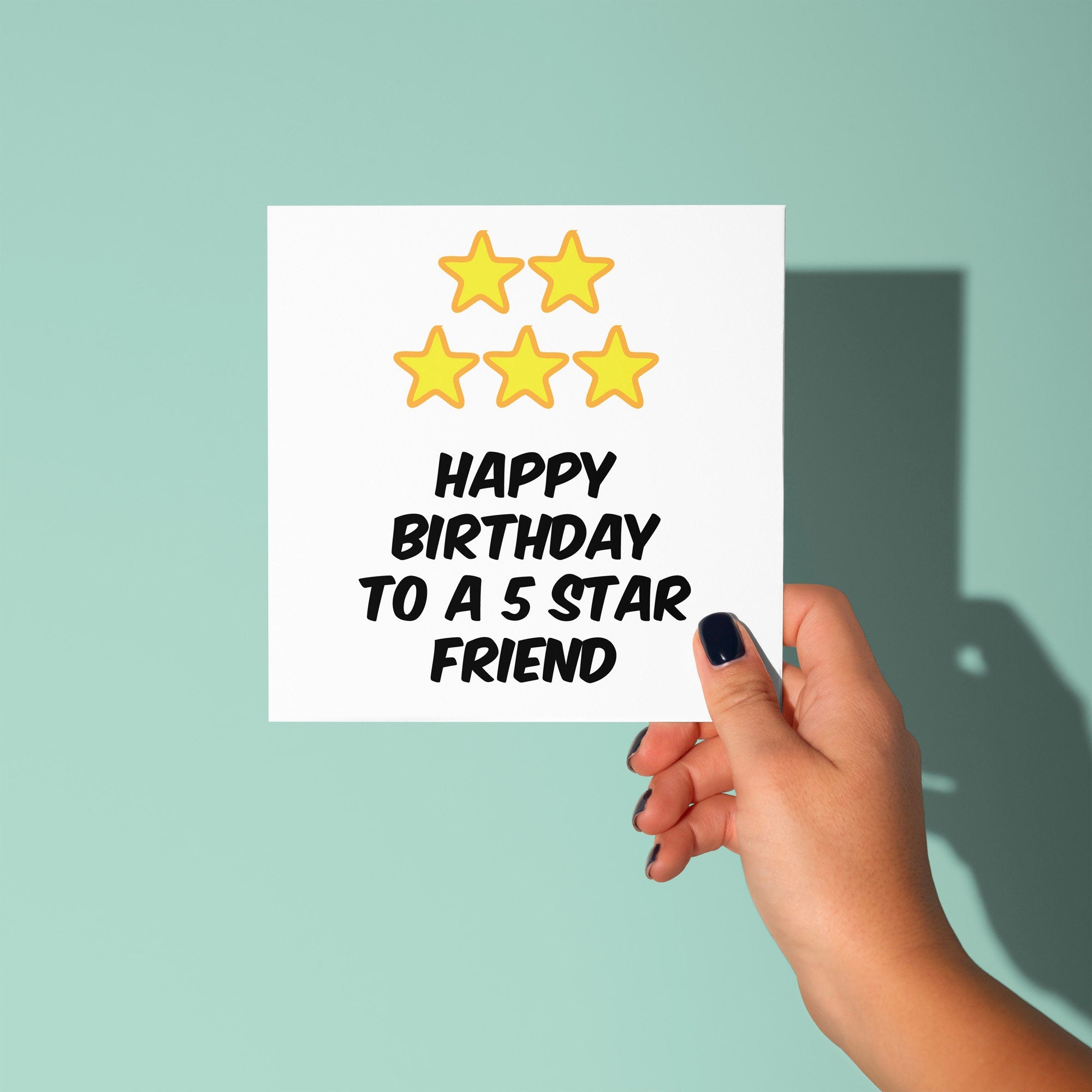 5 Star Friend - Birthday Card