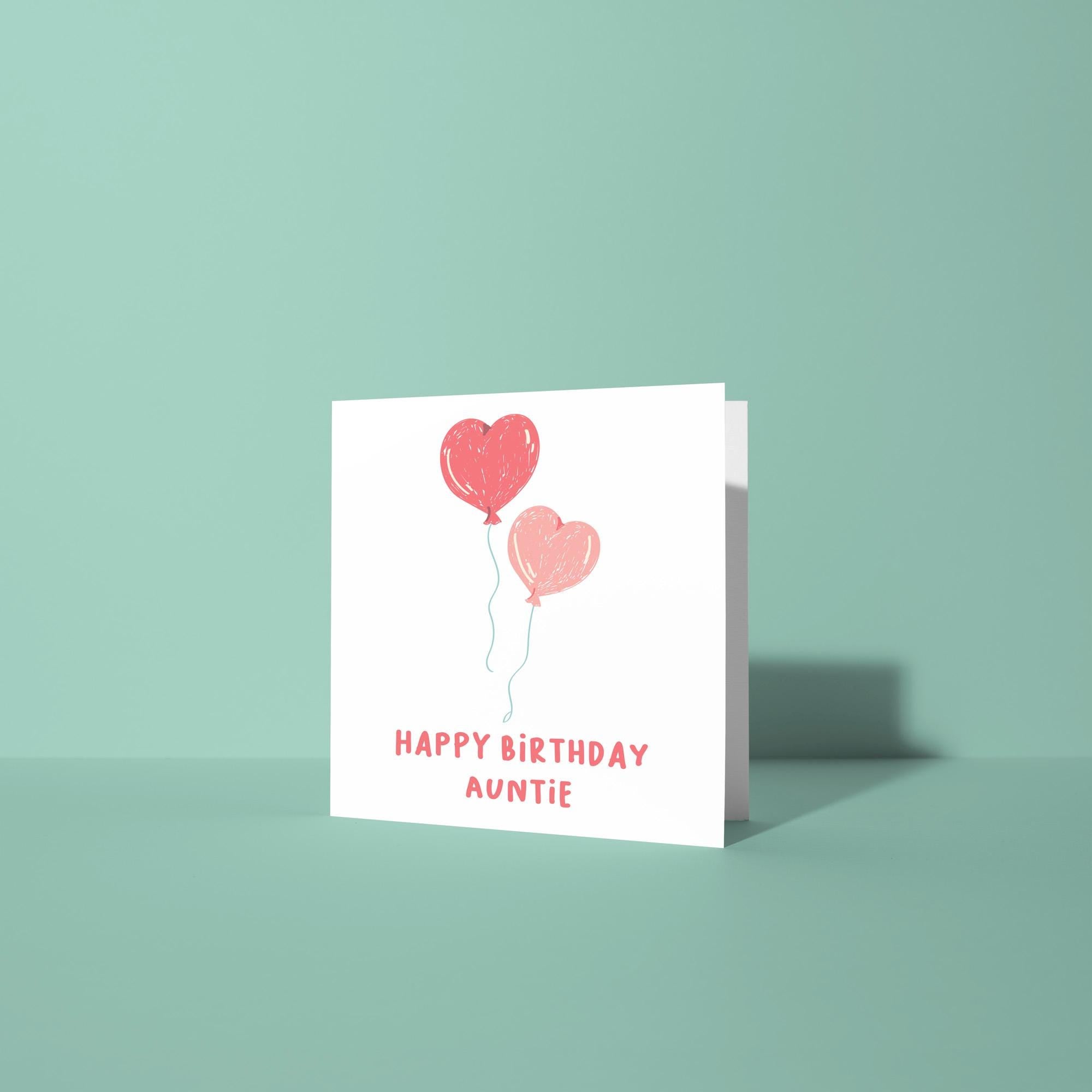 Happy Birthday Auntie - Birthday Card for Auntie