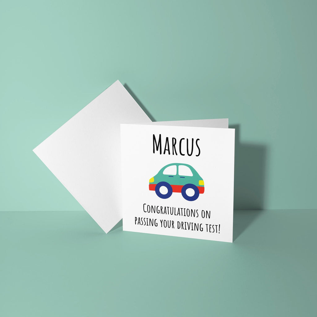 Personalised Number Plate - Congratulations On Passing Your Driving Test Card