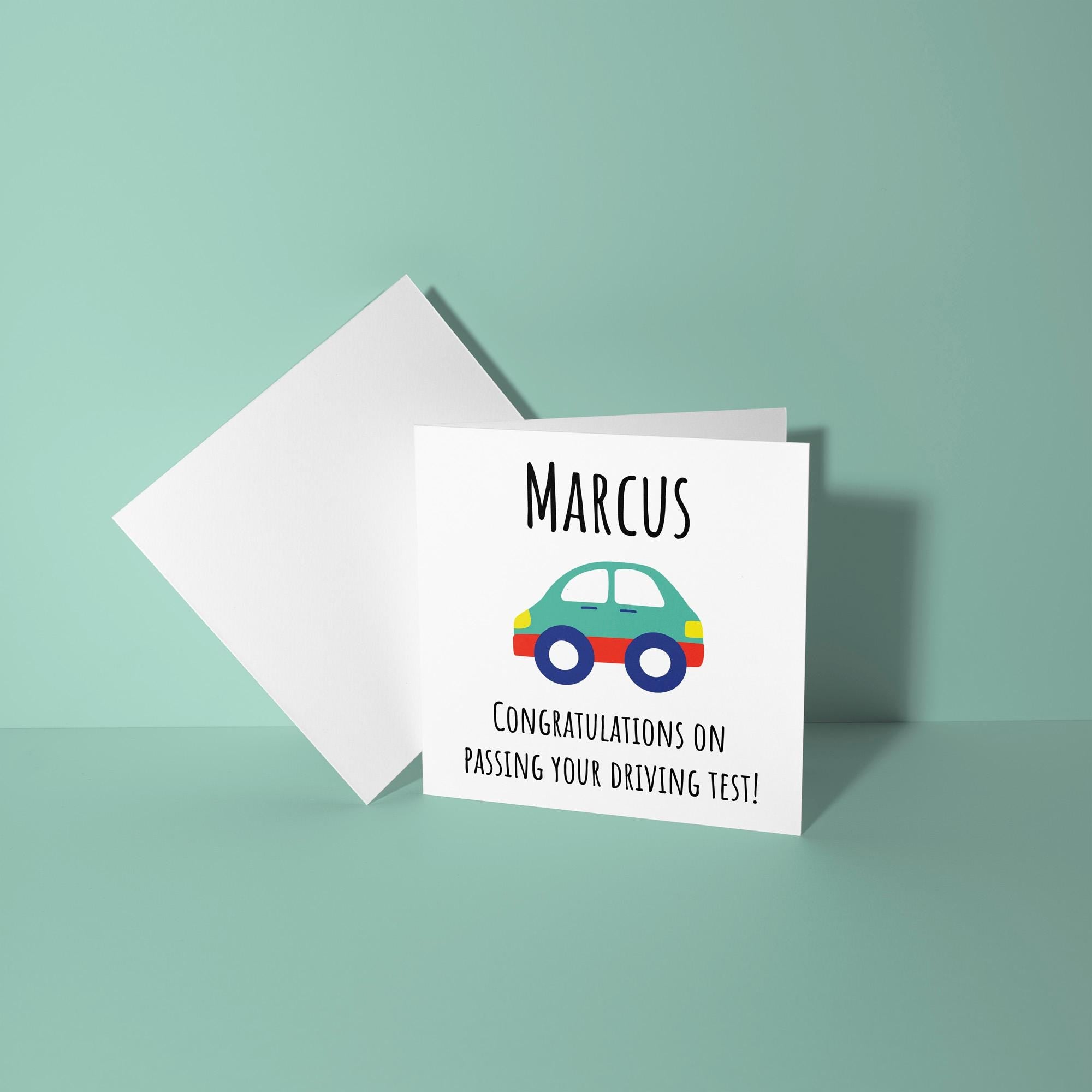 Personalised Number Plate - Congratulations On Passing Your Driving Test Card