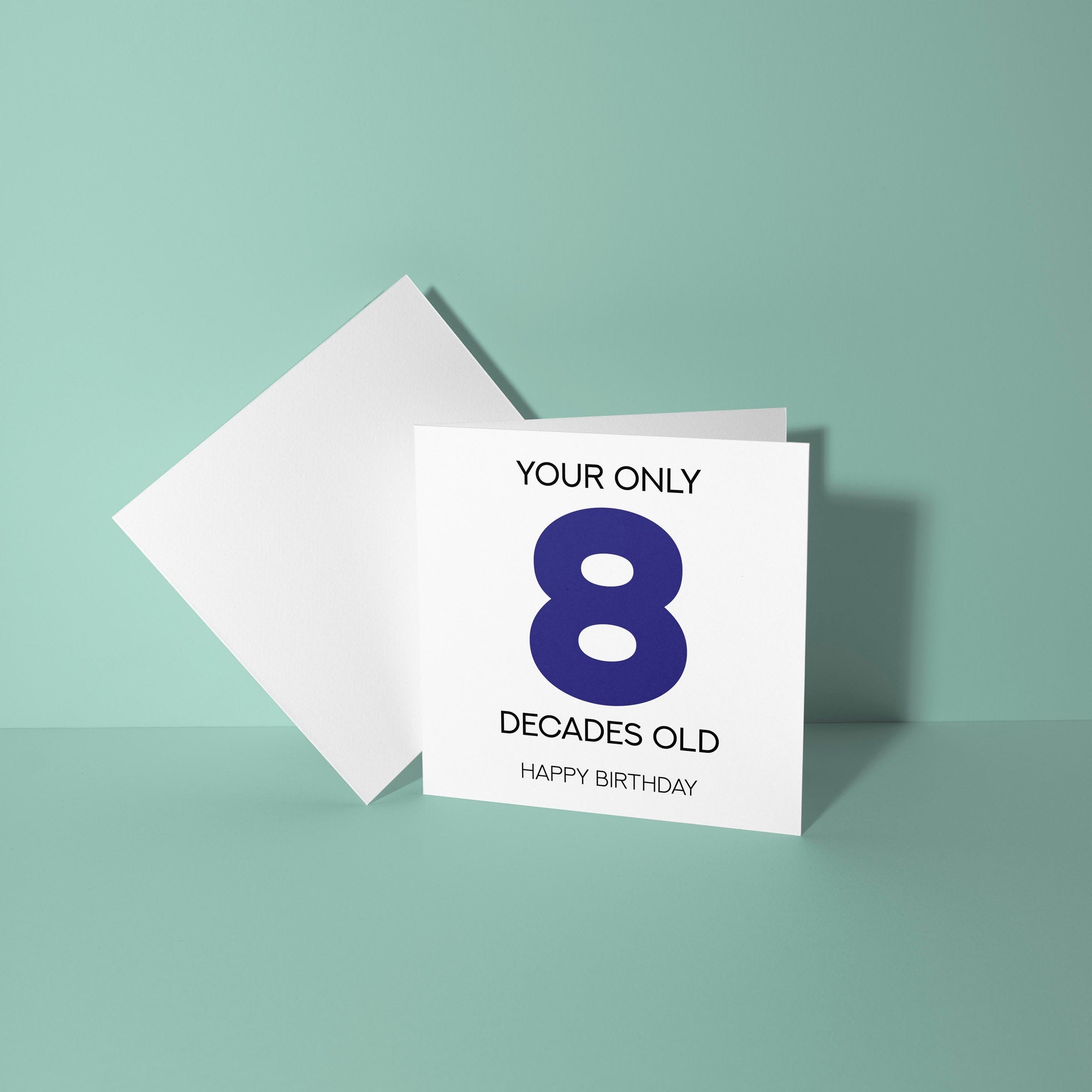Your Only 8 Decades Old - 80th Birthday Greetings Card