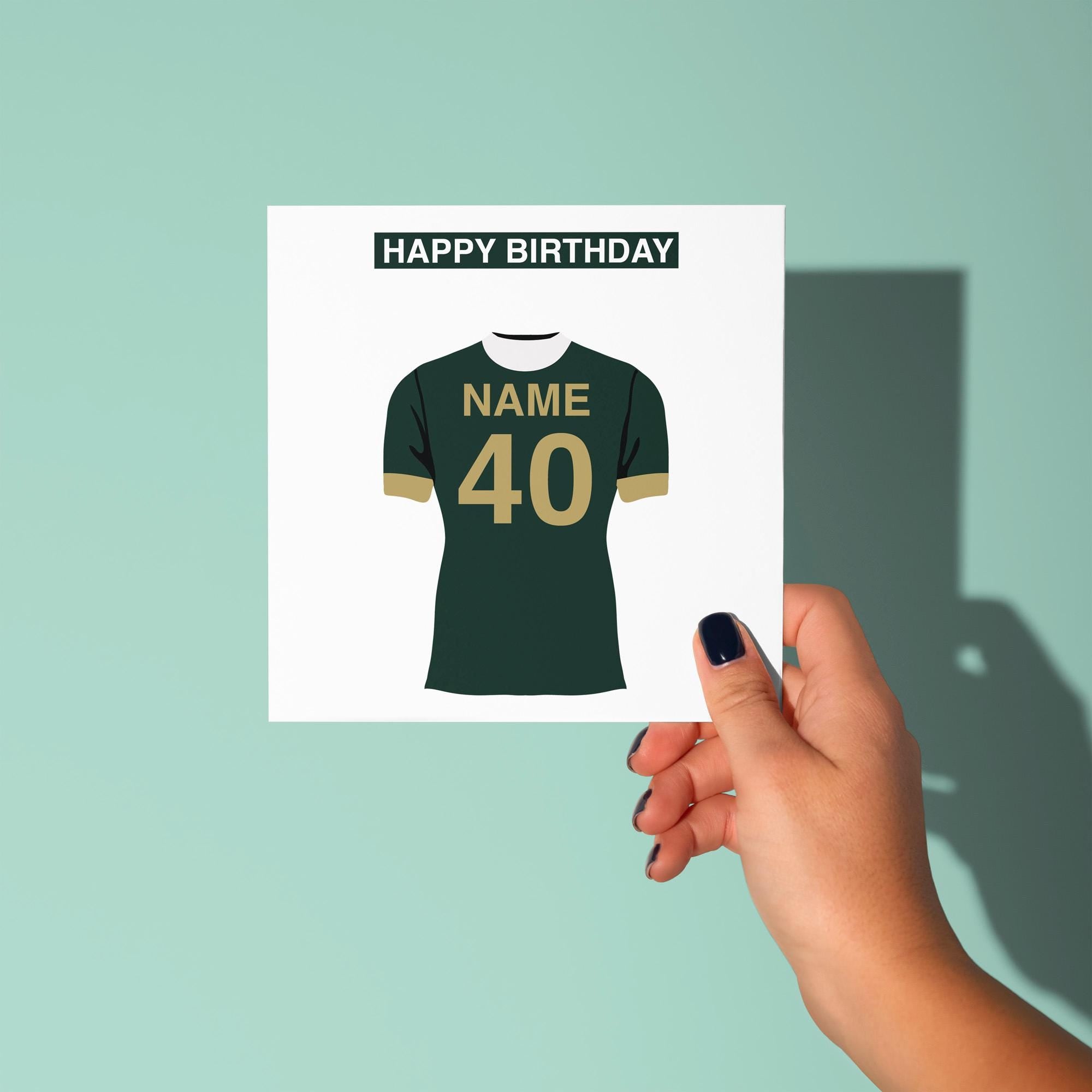 Plymouth Argyle F.C. Themed Personalised Birthday Card