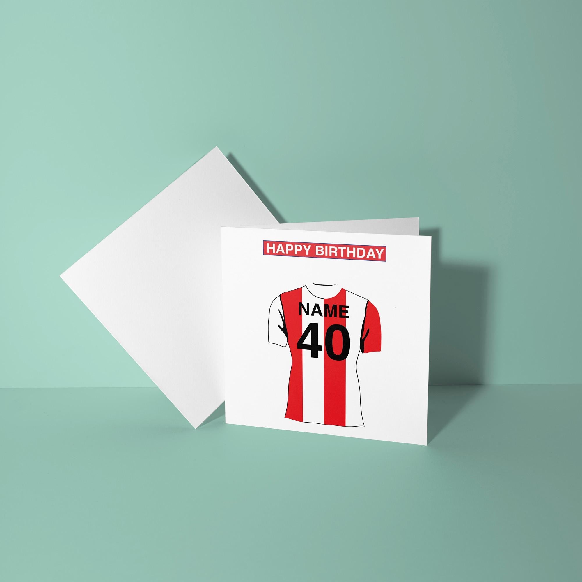 Stoke City F.C. Themed Personalised Birthday Card