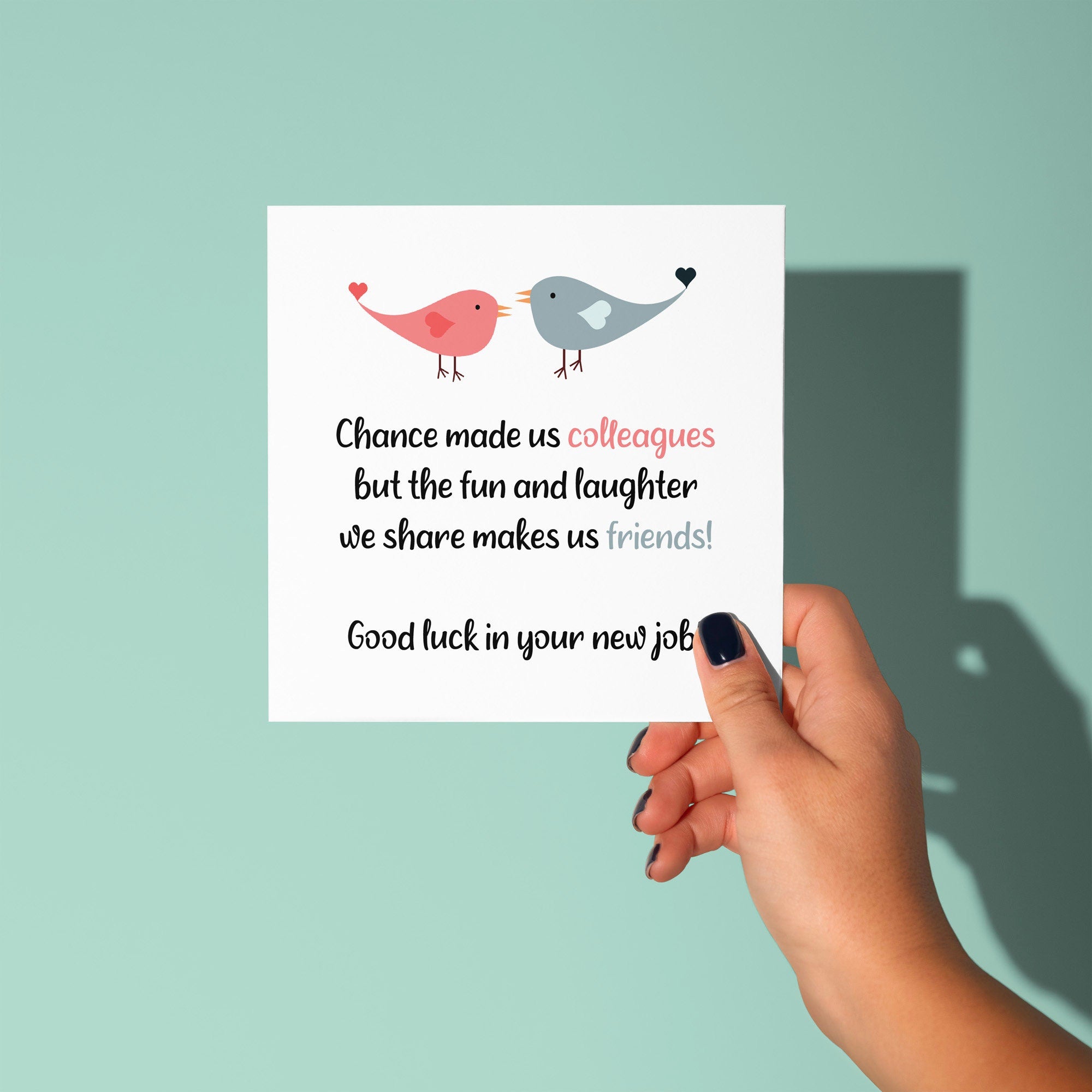 Chance Made Us Colleagues - Good Luck Leaving Card