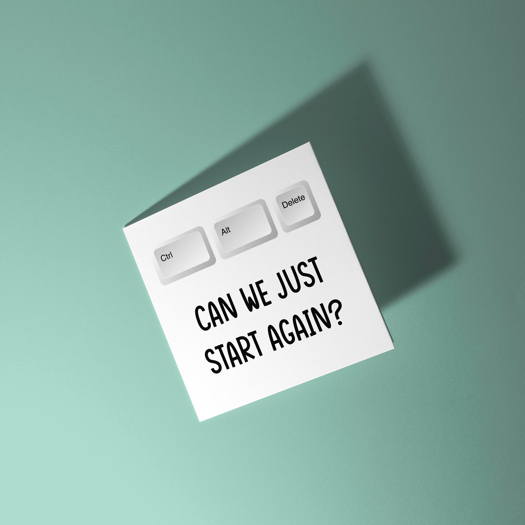 Can We Just Start Again? - Sorry Card