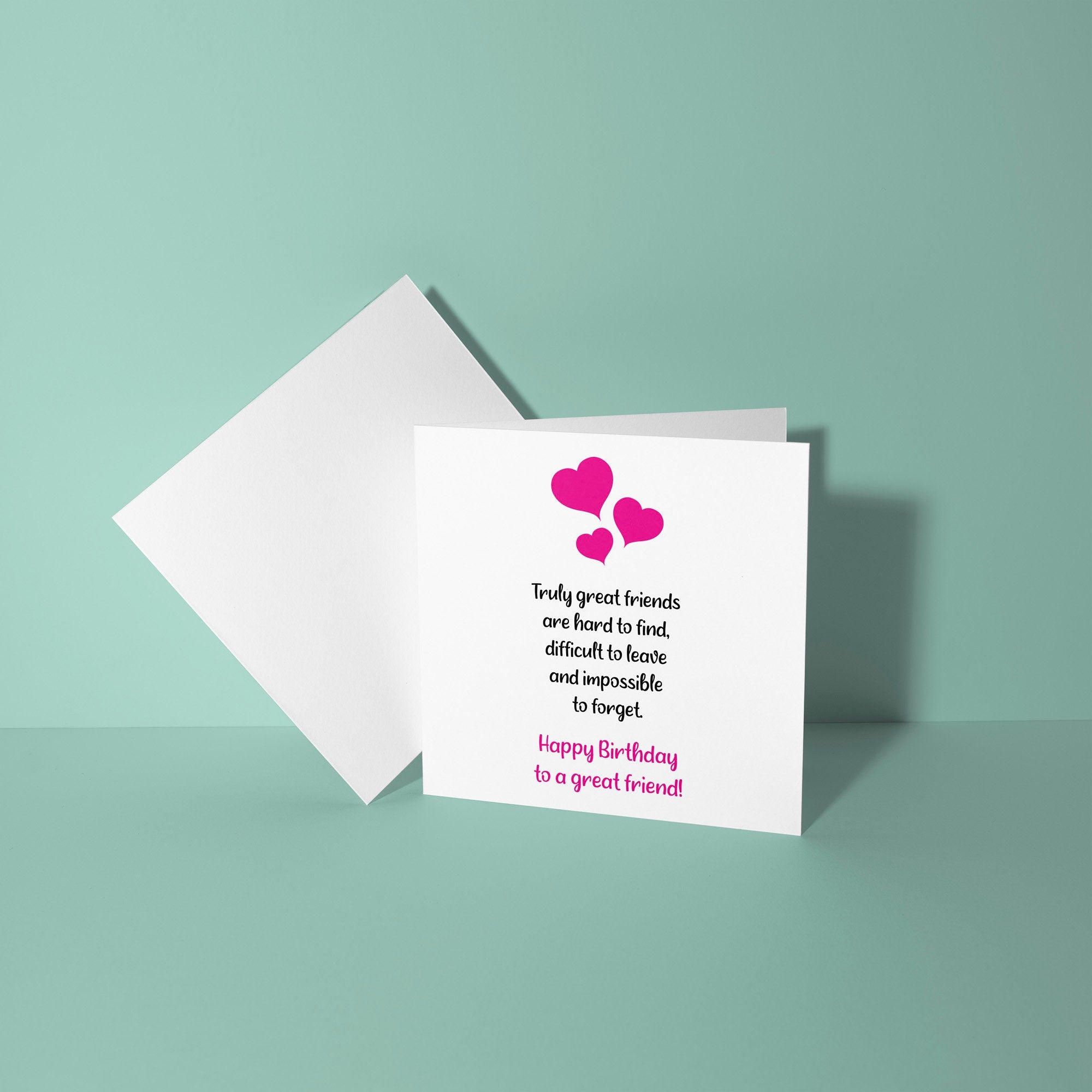Truly Great Friends Poem- Birthday Card