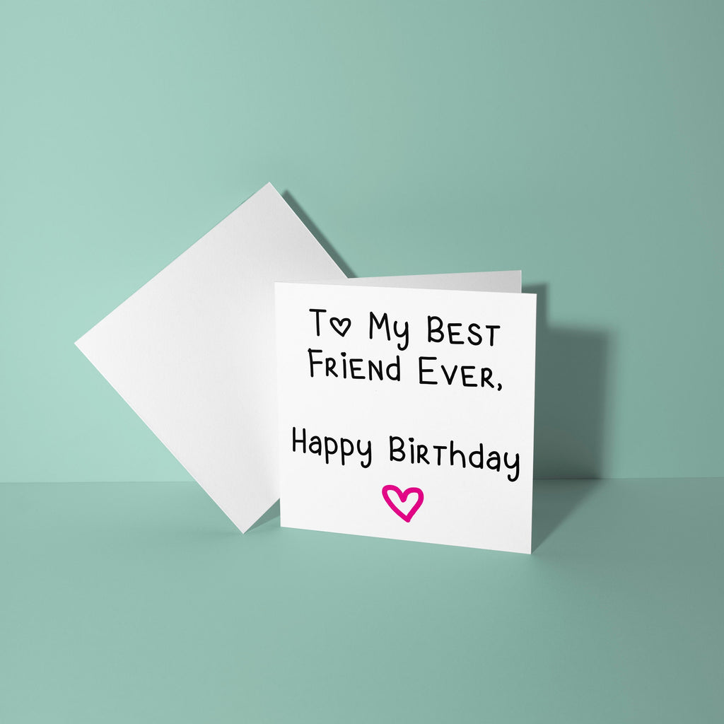 Greeting card with 'Happy Birthday' message on a light green background