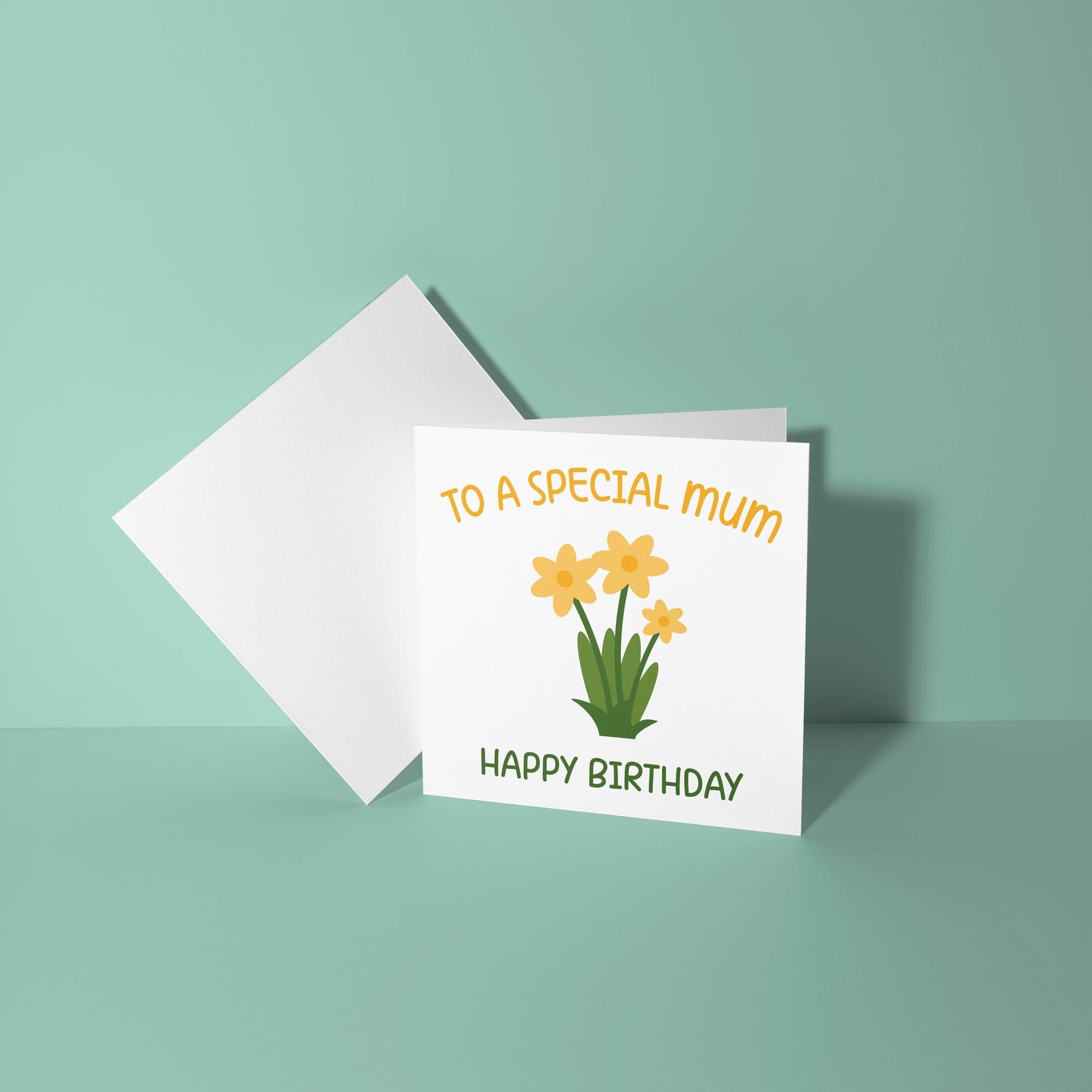 To A Special Mum, Happy Birthday - Birthday Card for Mum