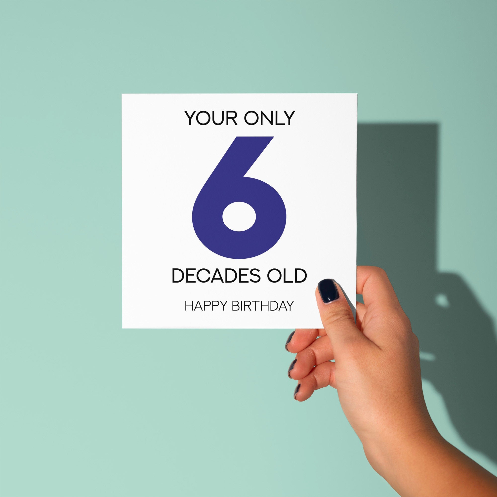 Your Only 6 Decades Old - 60th Birthday Card