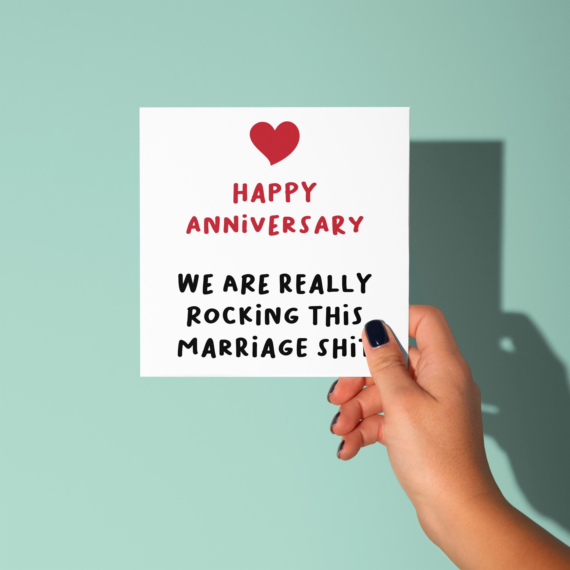 Rocking This Marriage Shit - Anniversary Card