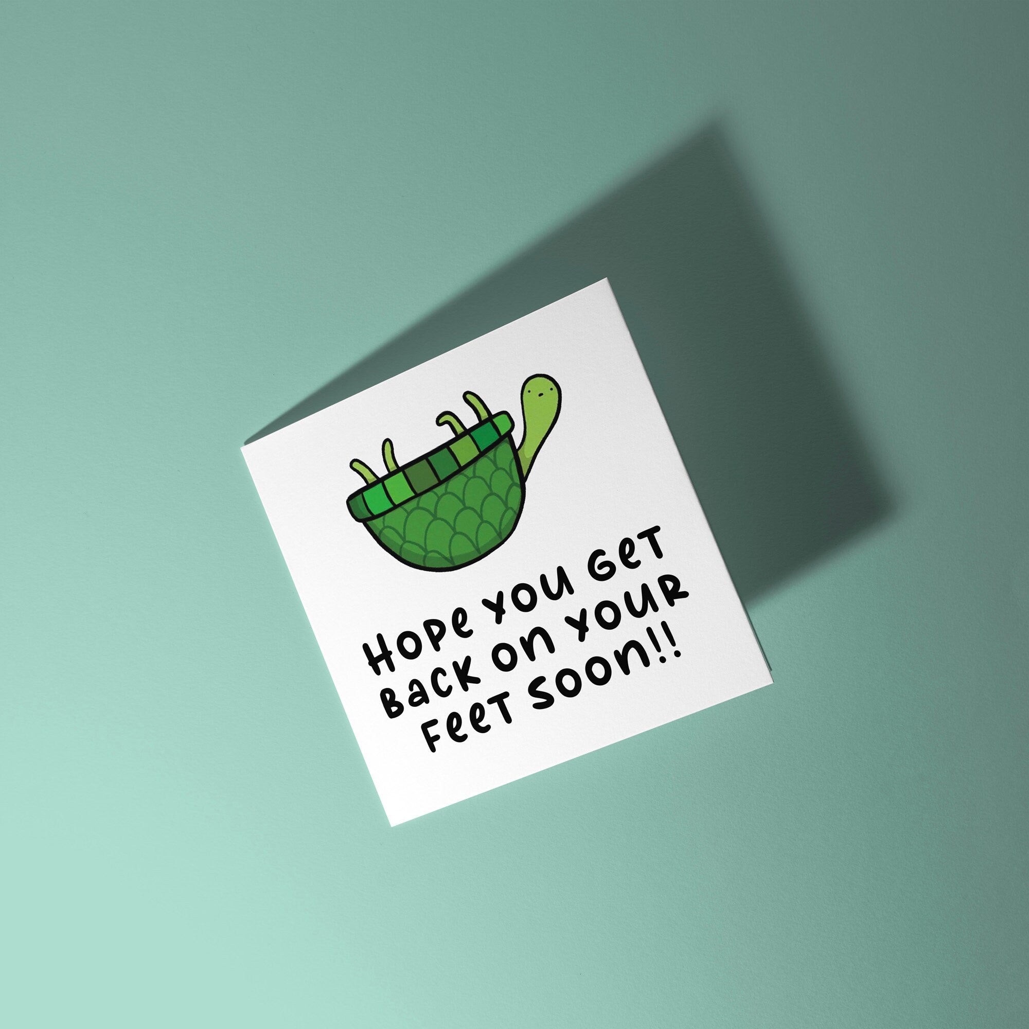 Get Back On Your Feet Soon - Get Well Soon Card