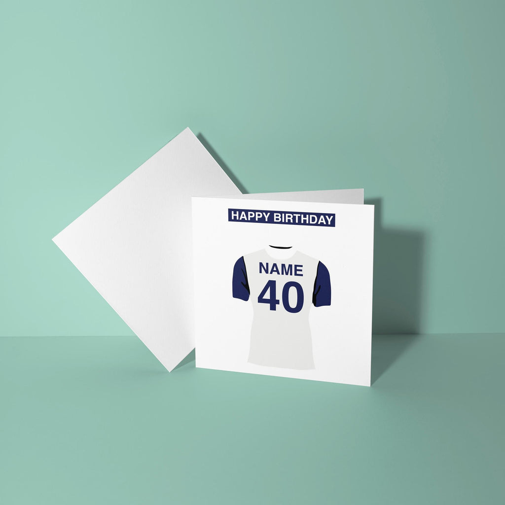 Tottenham Hotspur Themed Personalised Birthday Card