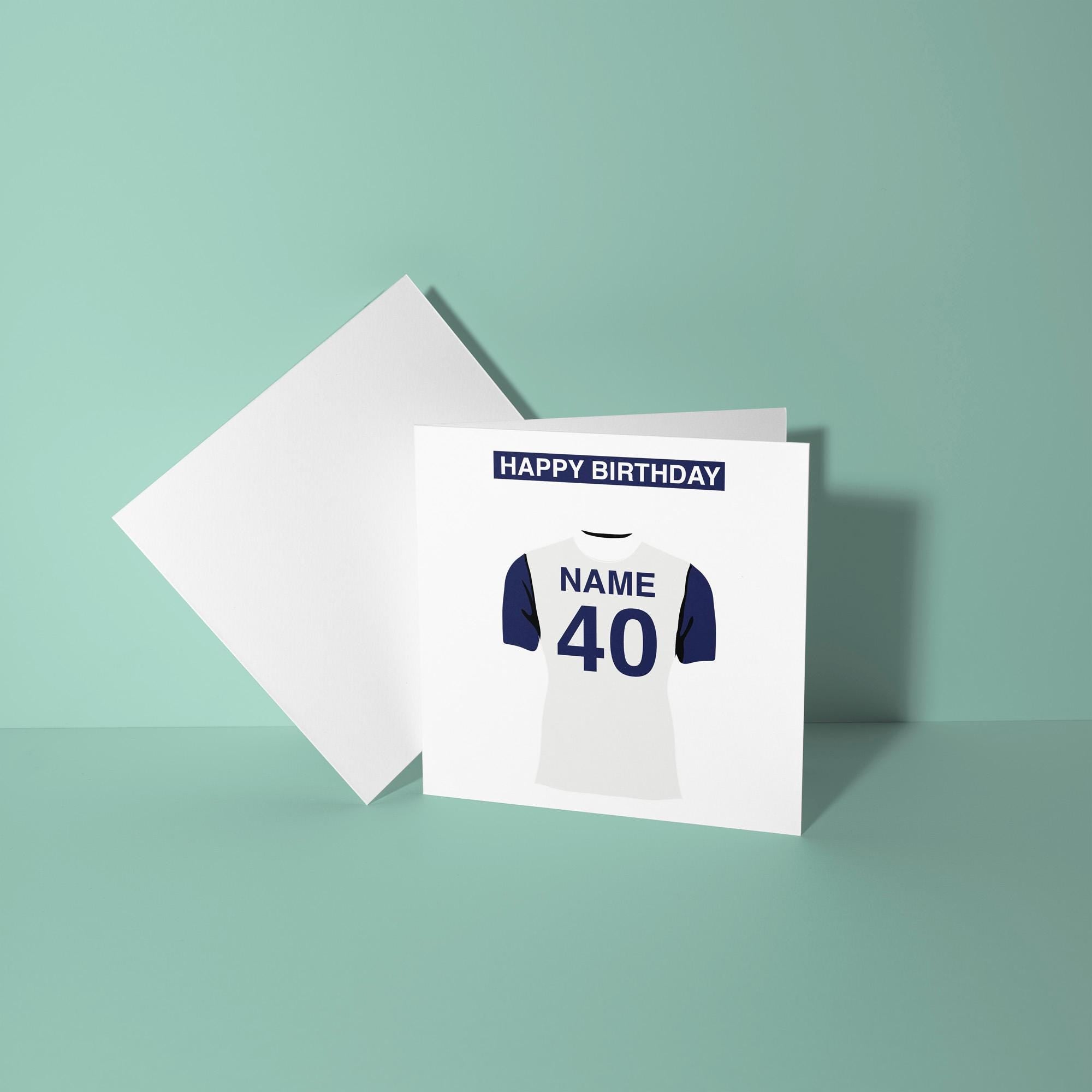 Tottenham Hotspur Themed Personalised Birthday Card