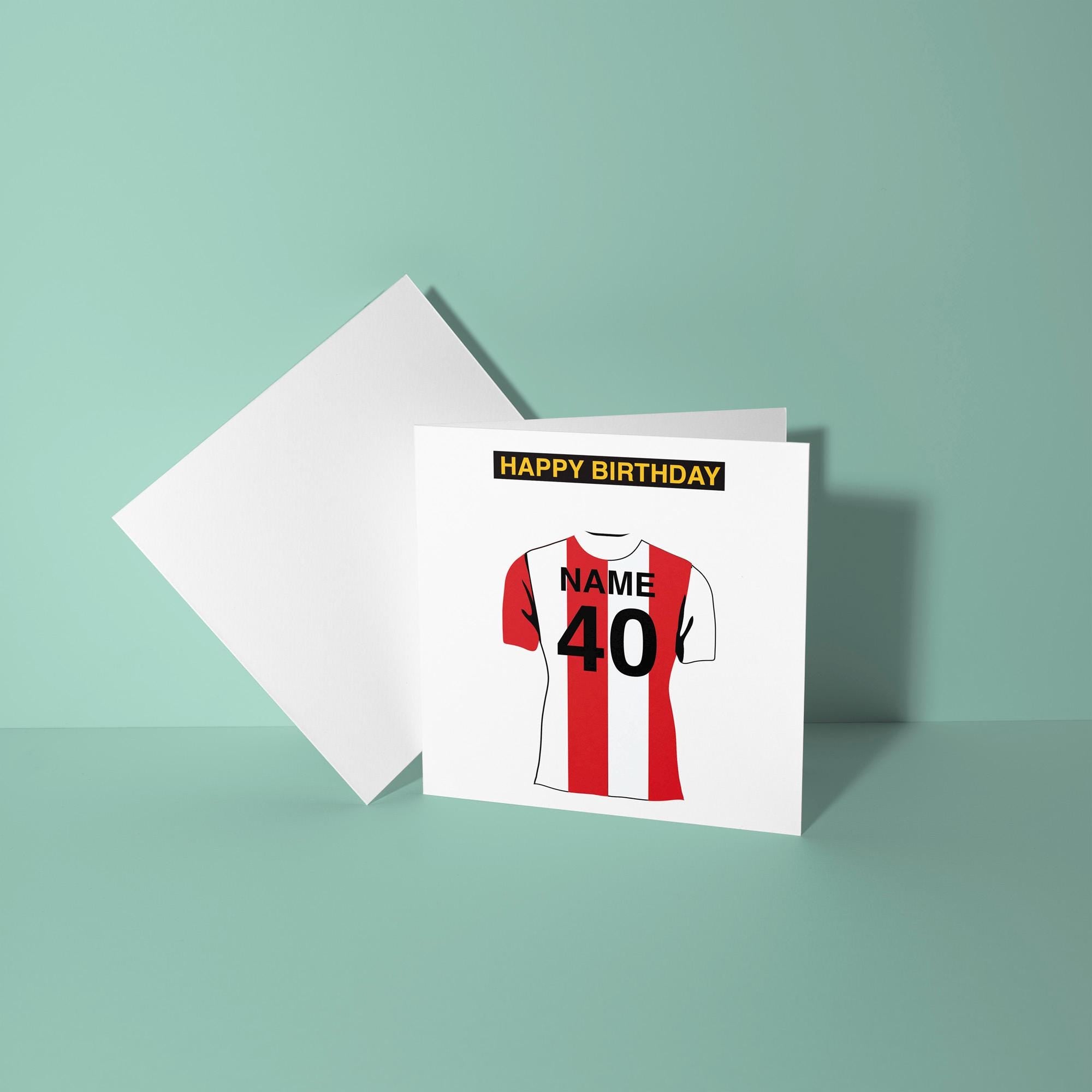 Southampton Themed Personalised Birthday Card